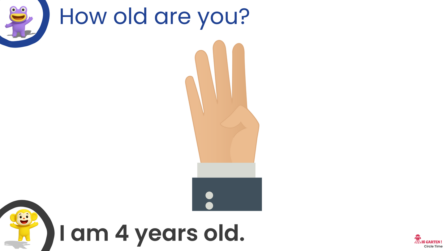 Free Download printable 04 CTCP5 CIRCLE TIME #5 – HOW OLD ARE YOU.pdf – Hi Garten from Hamcodes