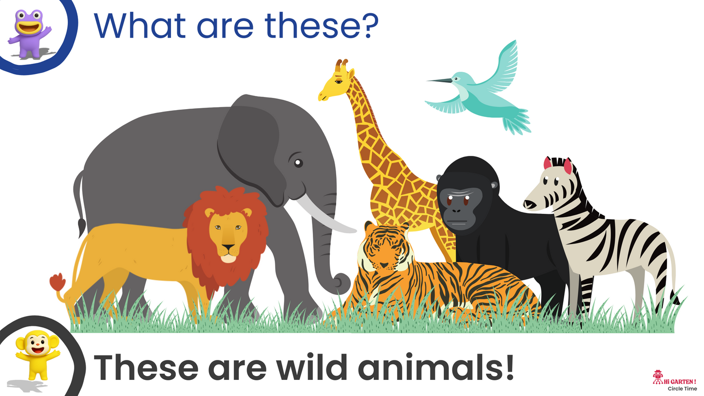 Free Download printable 14 CTCP15 CIRCLE TIME #15 – WILD ANIMALS.pdf – Hi Garten from Hamcodes