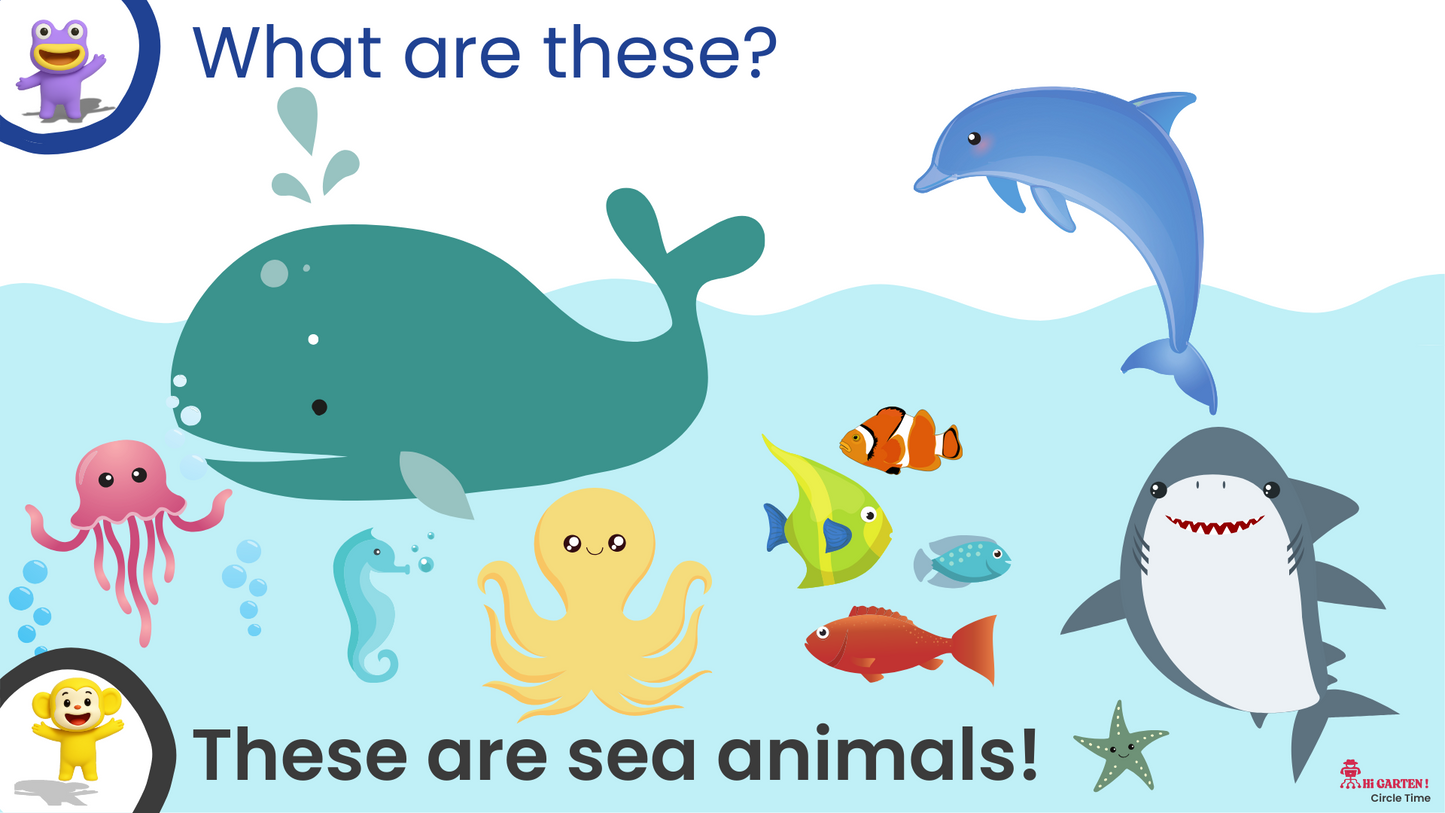 Free Download printable 12 CTCP13 CIRCLE TIME #13 – OCEAN ANIMALS.pdf – Hi Garten from Hamcodes