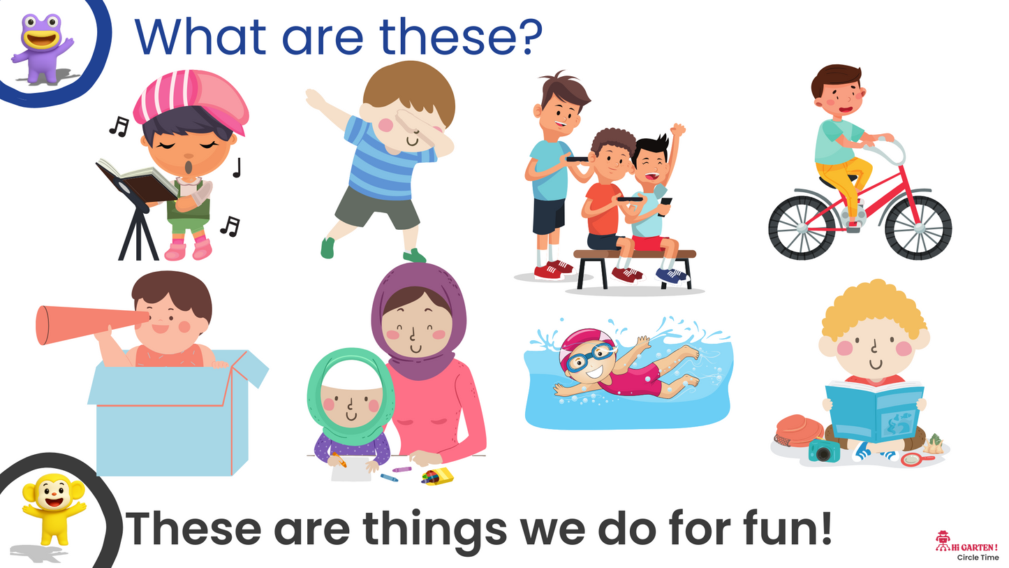 Free Download printable 10 CTCP11 CIRCLE TIME #11 – WHAT DO YOU DO FOR FUN?.pdf – Hi Garten from Hamcodes