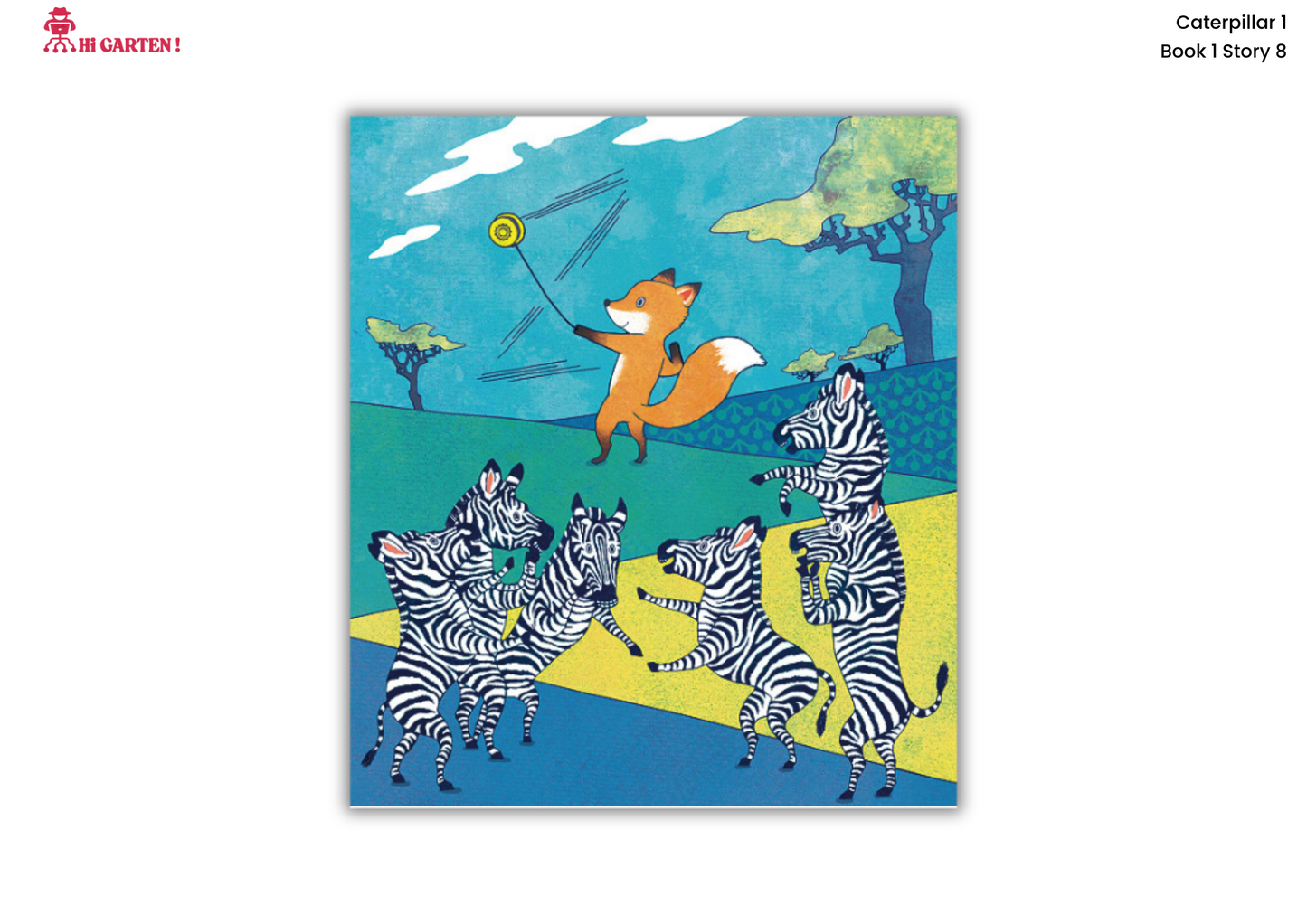Free Download printable Story 8 – WXYZ Fox and the Zigzag Yo-Yo – Hi Garten Stories Caterpillar 1 – from Hamcodes