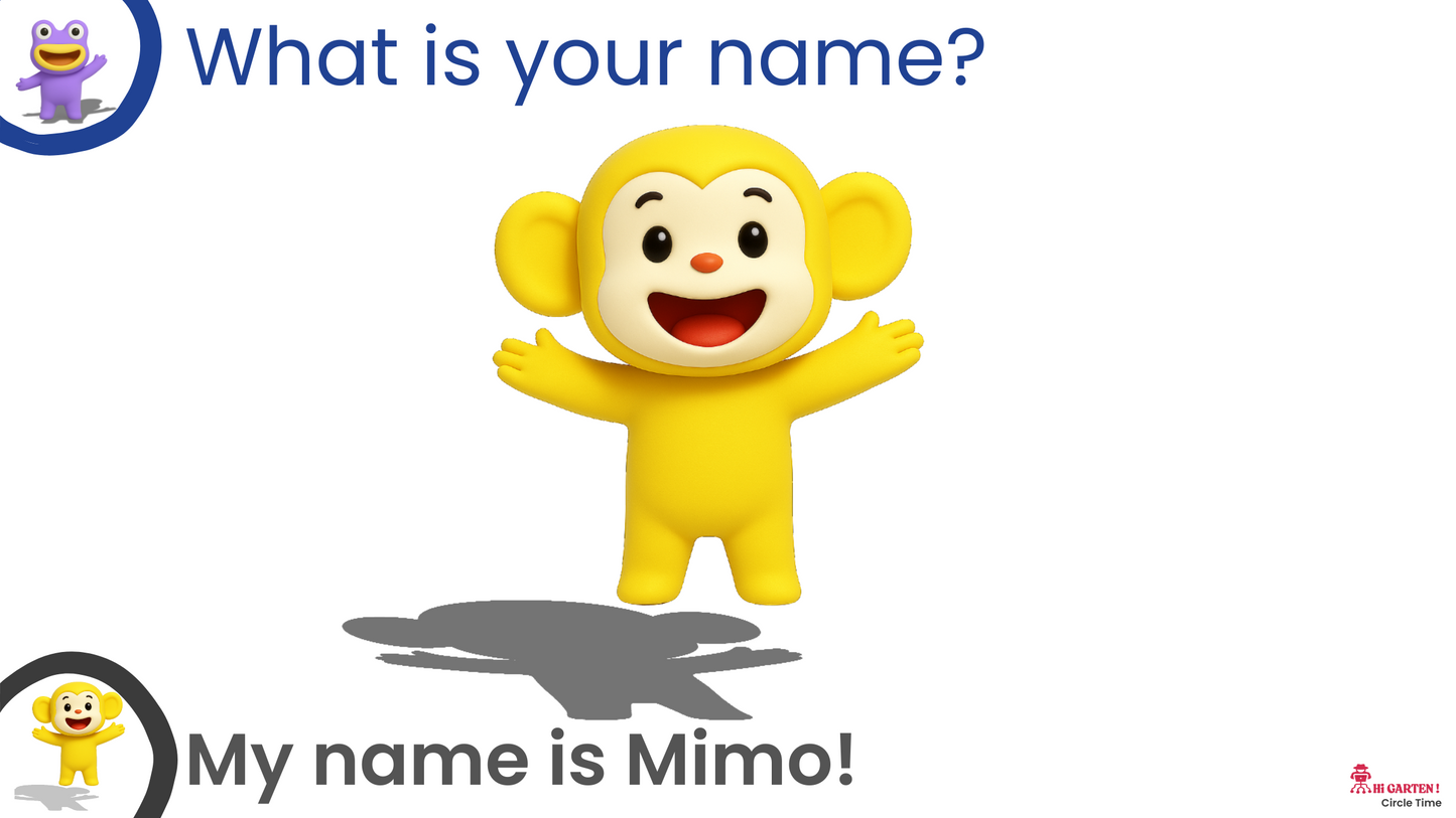 Free Download printable 00 CTCP1 CIRCLE TIME #1 – WHAT’S YOUR NAME.pdf – Hi Garten from Hamcodes