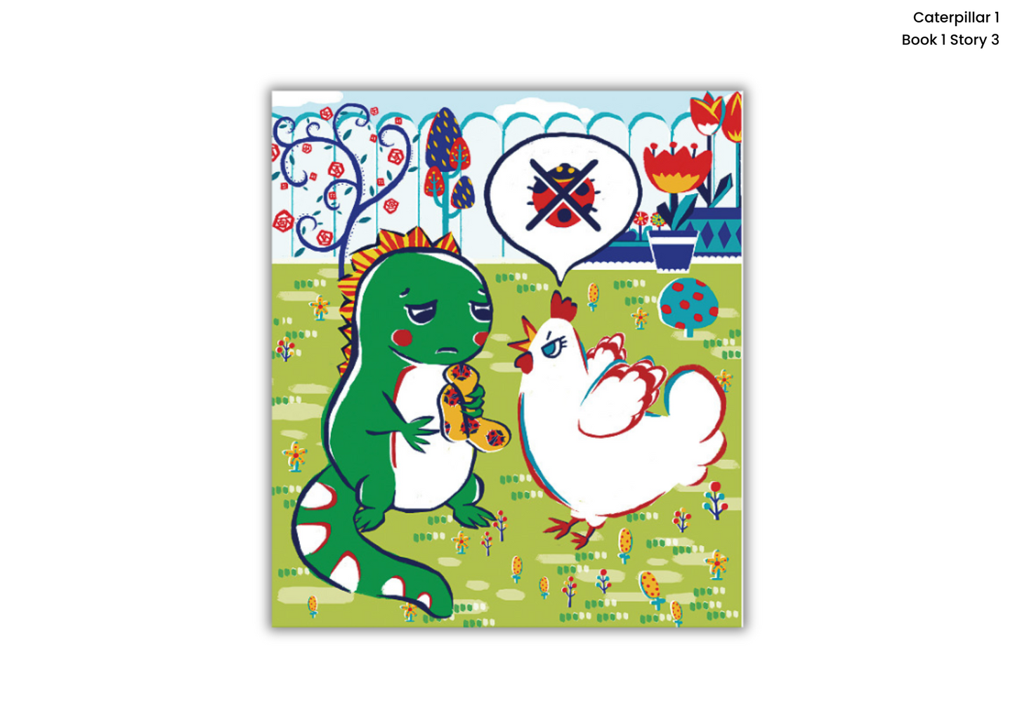 Free Download printable Story 3 – GHI Hen and the Hat – Hi Garten Stories Caterpillar 1 – from Hamcodes