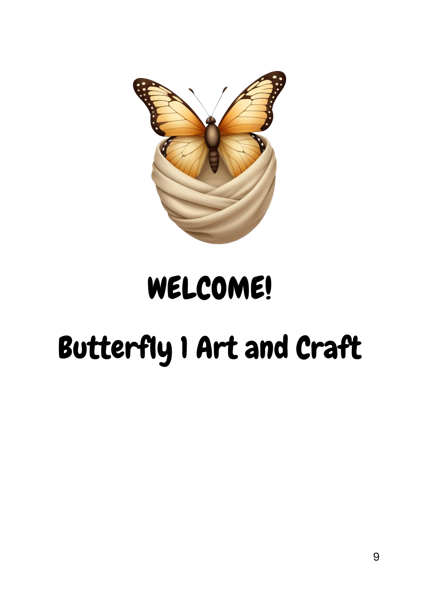 Butterfly 1 and 2: Alphabet and Theme-Based Crafts for Preschool and Kindergarten (Ages 3–6) By Little Ham | Published by Hamcodes (K.H)
