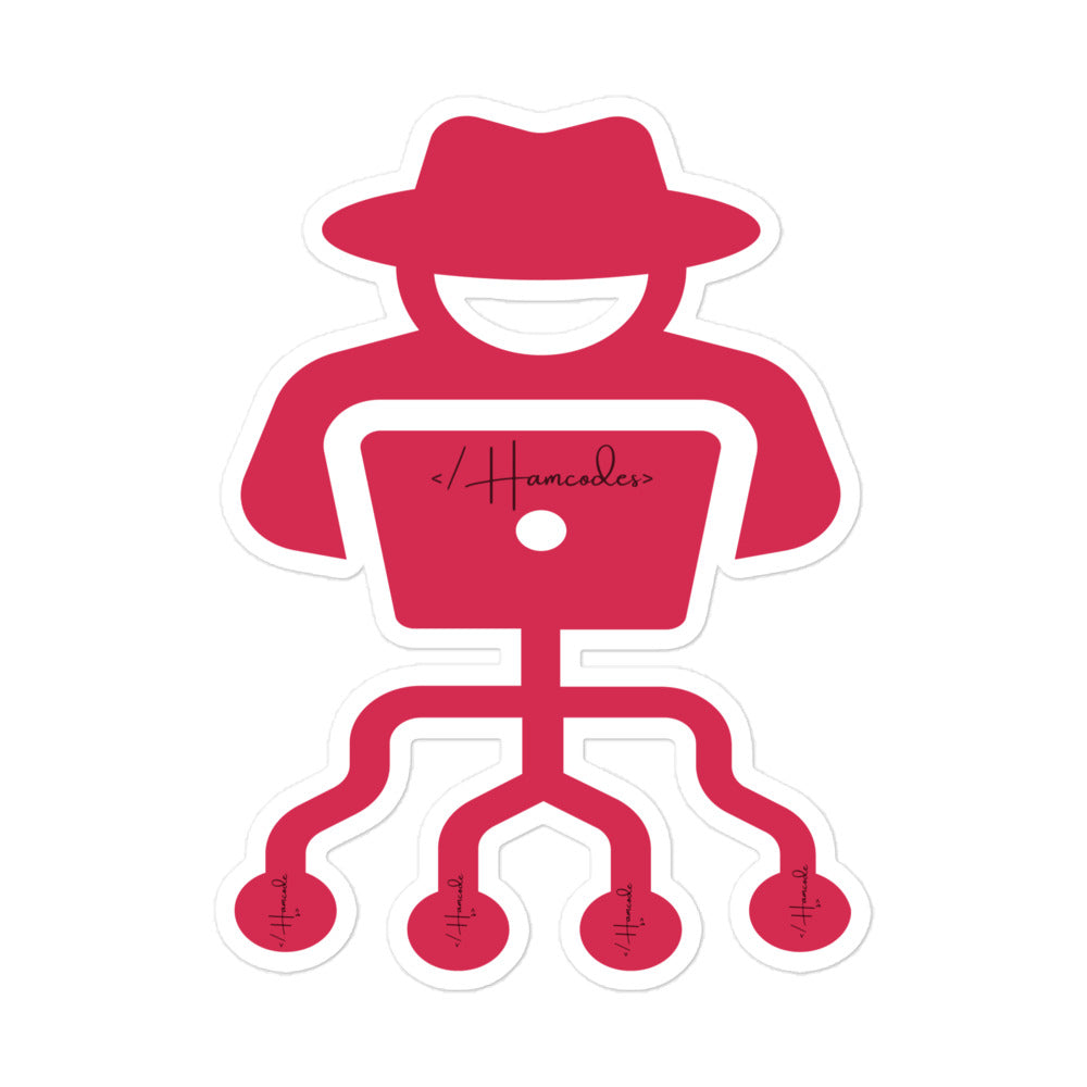 Durable bubble-free adhesive hacker stickers for tech lovers