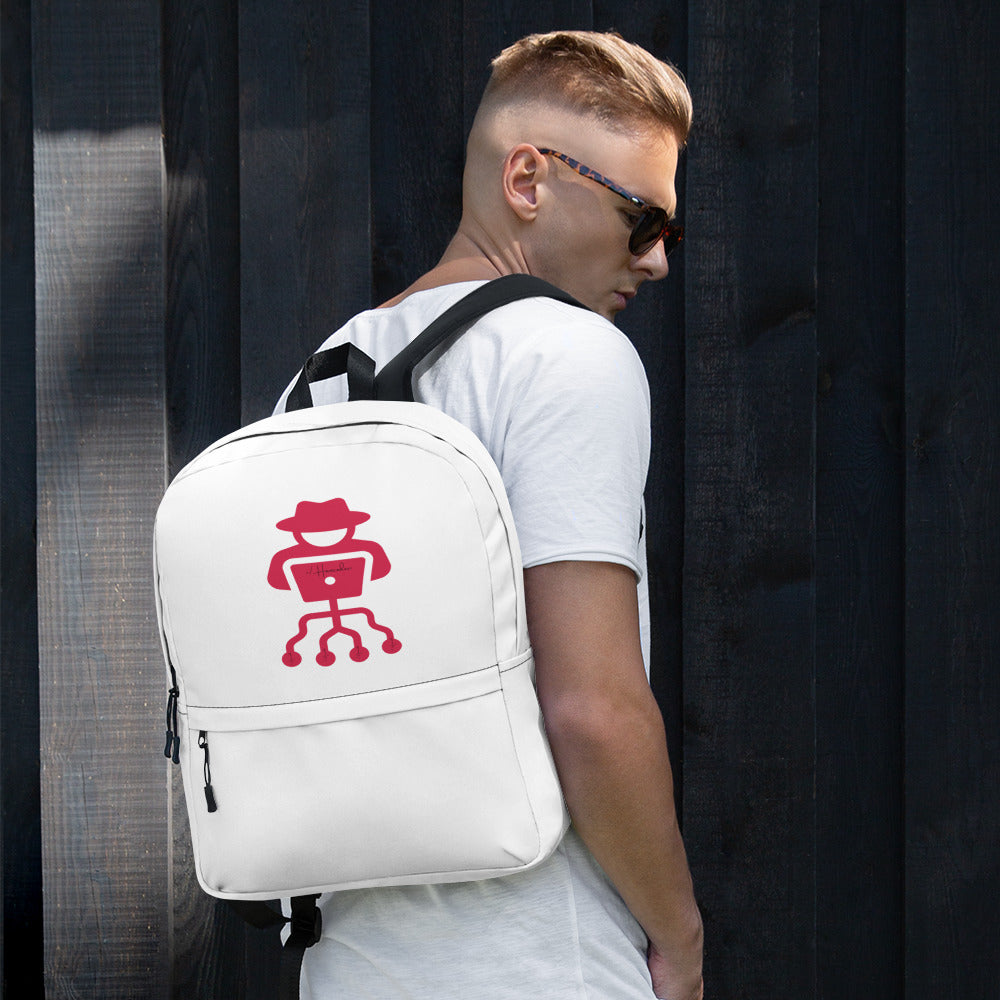Hacker’s Everyday Go-Bag – A sleek, water-resistant laptop backpack with hidden security pockets. Lightweight, stylish, and built for tech lovers