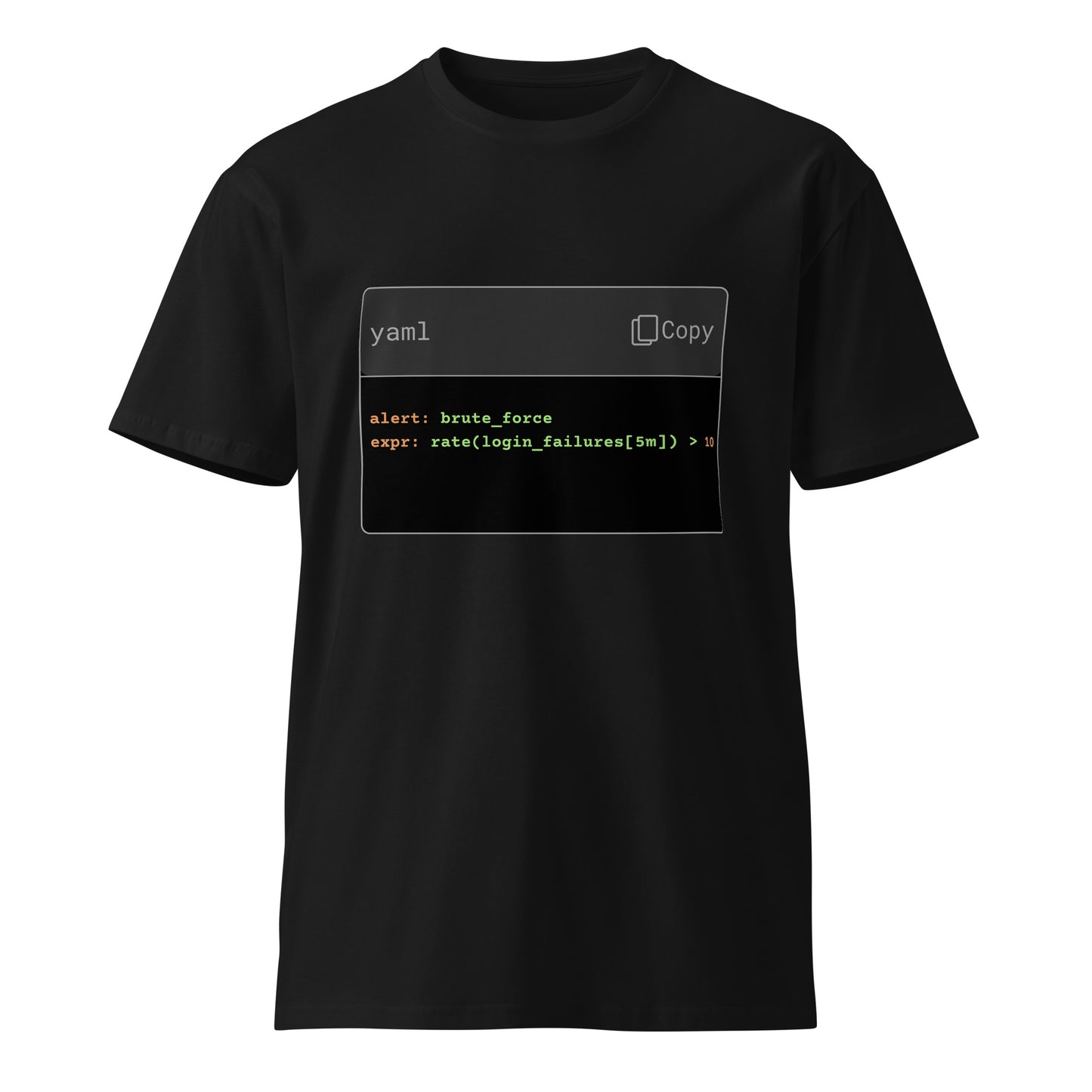 Hamcodes alert: brute_force Tee – For Those Who Catch It Before It Hits Unisex premium t-shirt