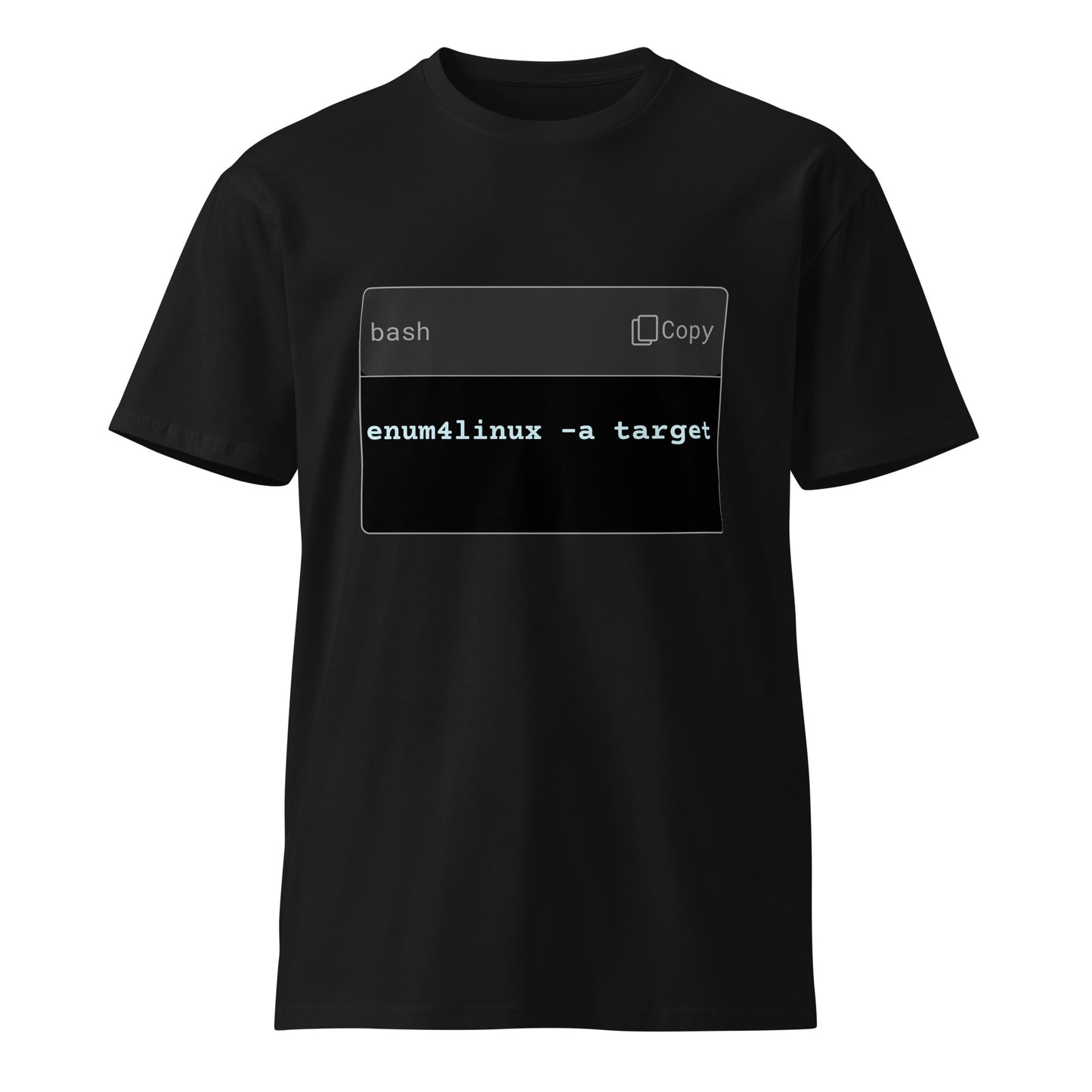 Hamcodes enum4linux -a Tee – Recon First. Exploit Later. Unisex premium t-shirt