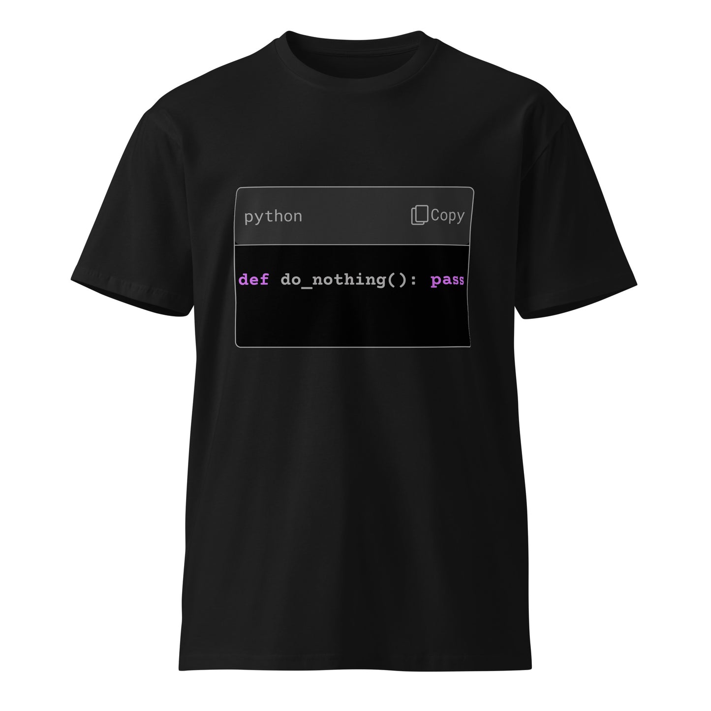Hamcodes do_nothing() Tee – High Function. Low Output. Unisex premium t-shirt