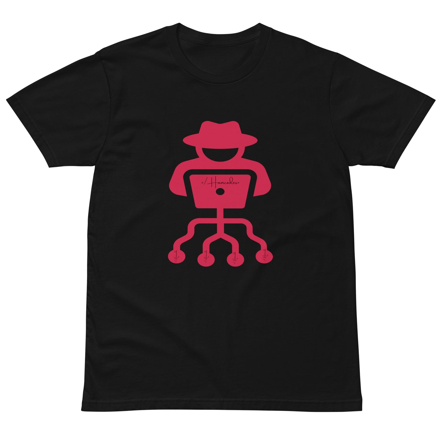 Hamcodes Logo Tee – Code. Hack. Repeat. Unisex premium t-shirt