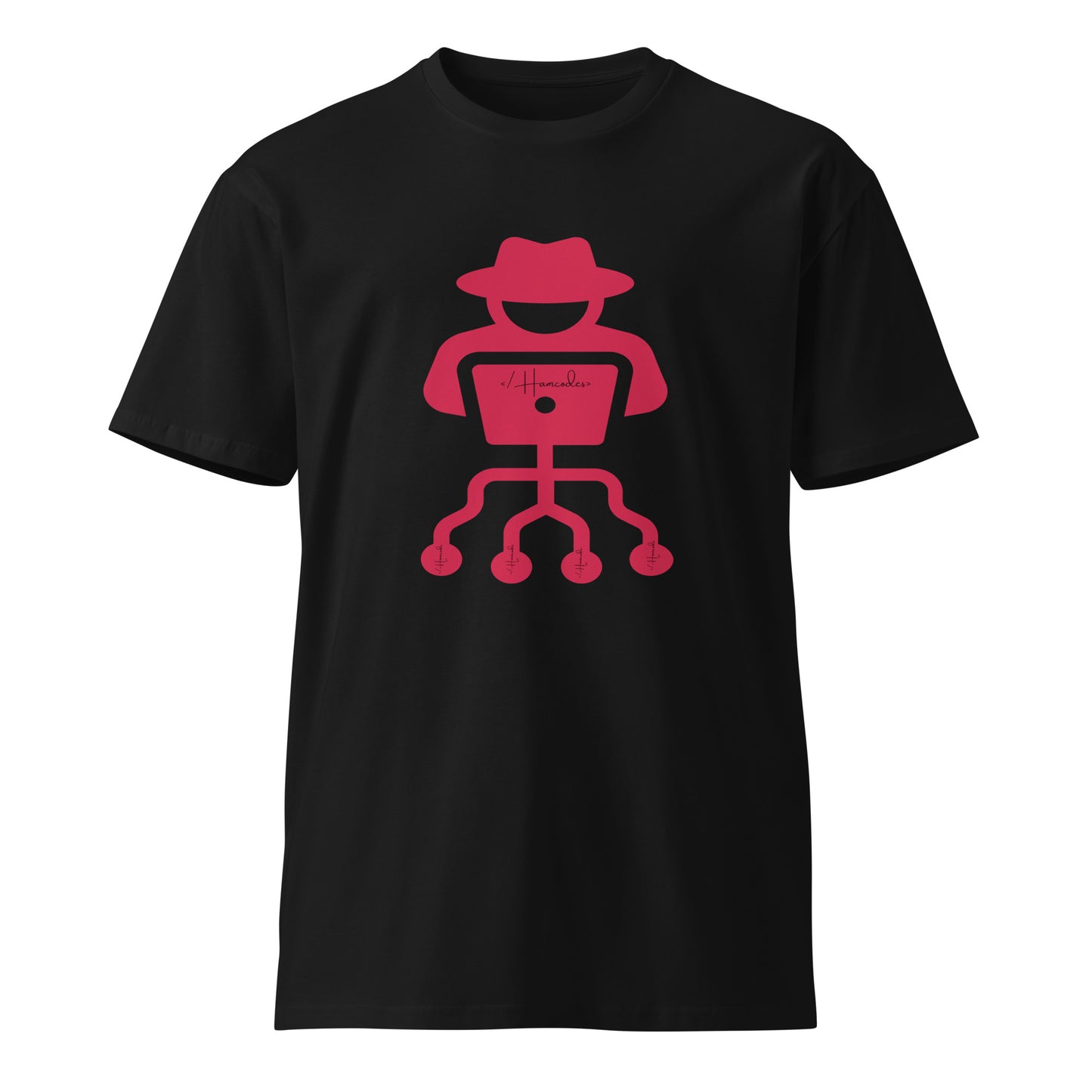Hamcodes Logo Tee – Code. Hack. Repeat. Unisex premium t-shirt