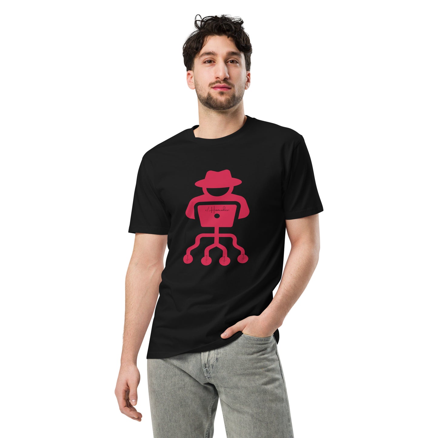 Hamcodes Logo Tee – Code. Hack. Repeat. Unisex premium t-shirt