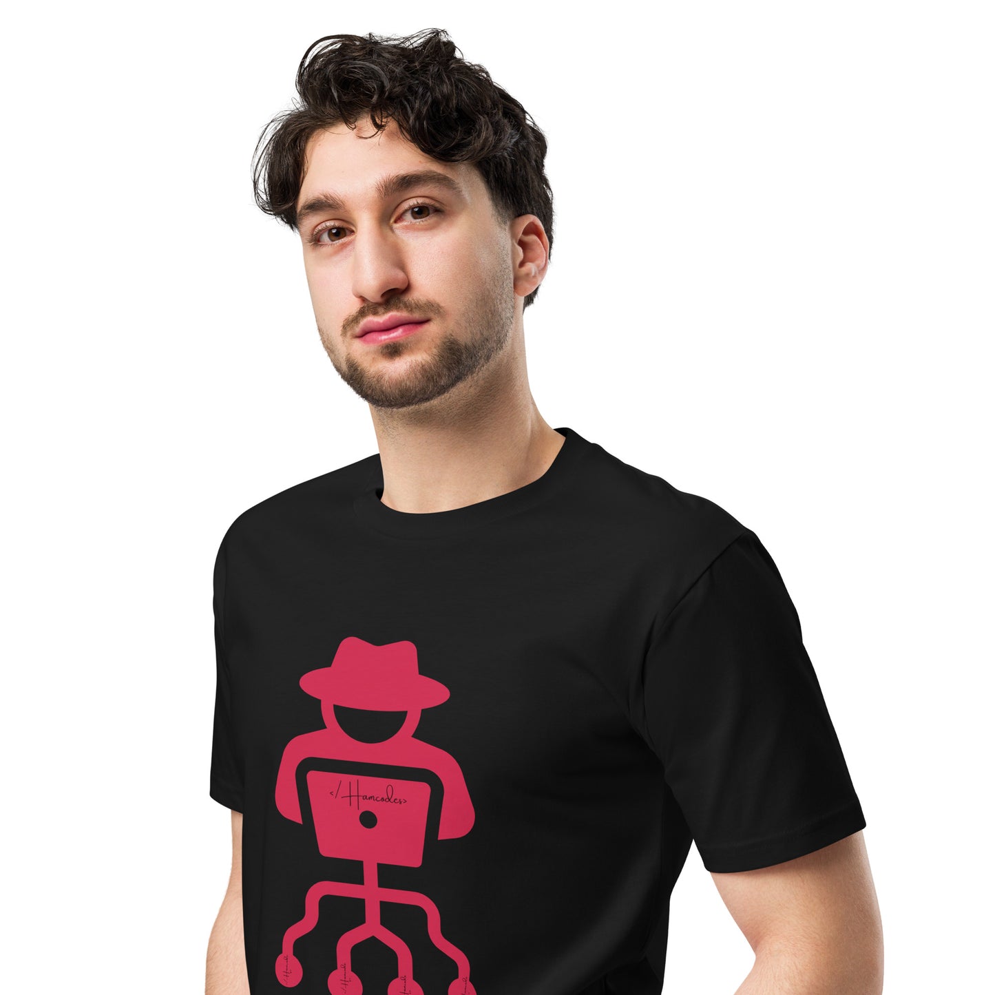 Hamcodes Logo Tee – Code. Hack. Repeat. Unisex premium t-shirt