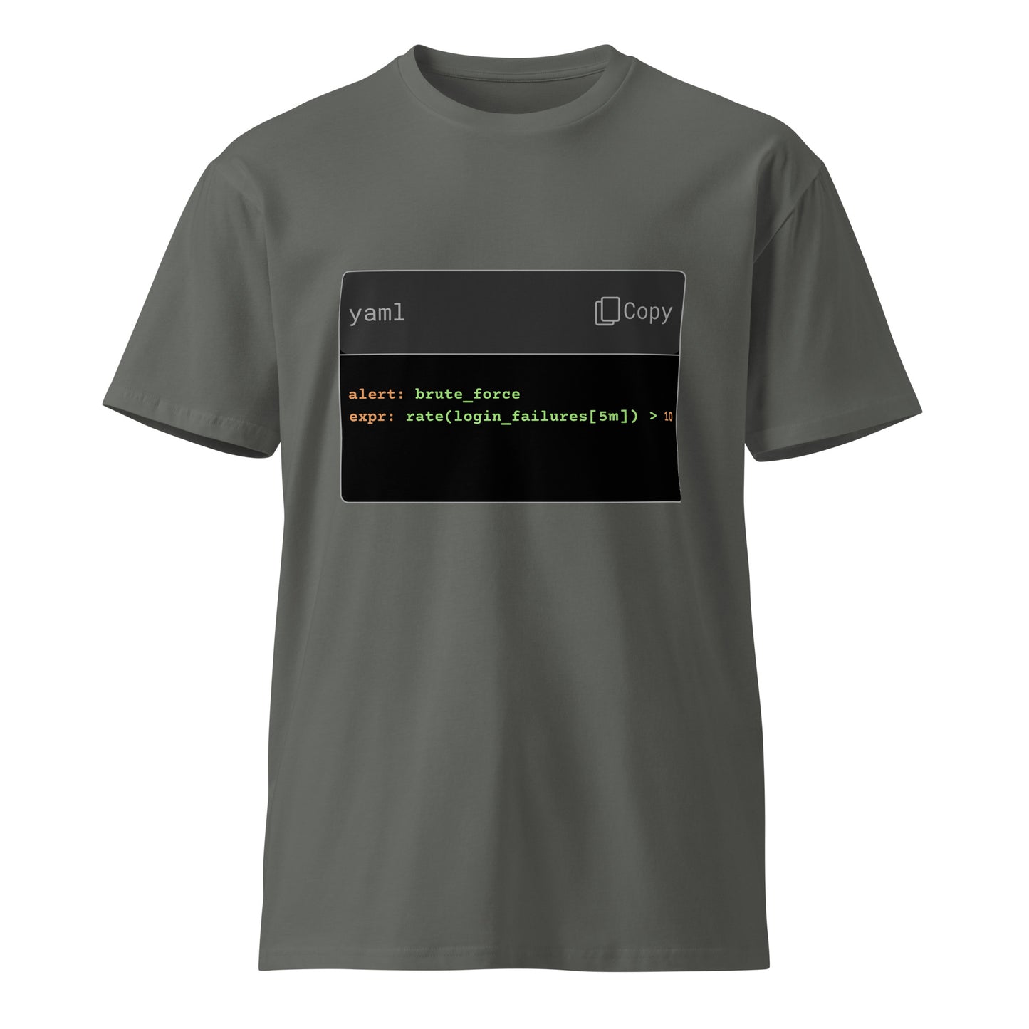 Hamcodes alert: brute_force Tee – For Those Who Catch It Before It Hits Unisex premium t-shirt
