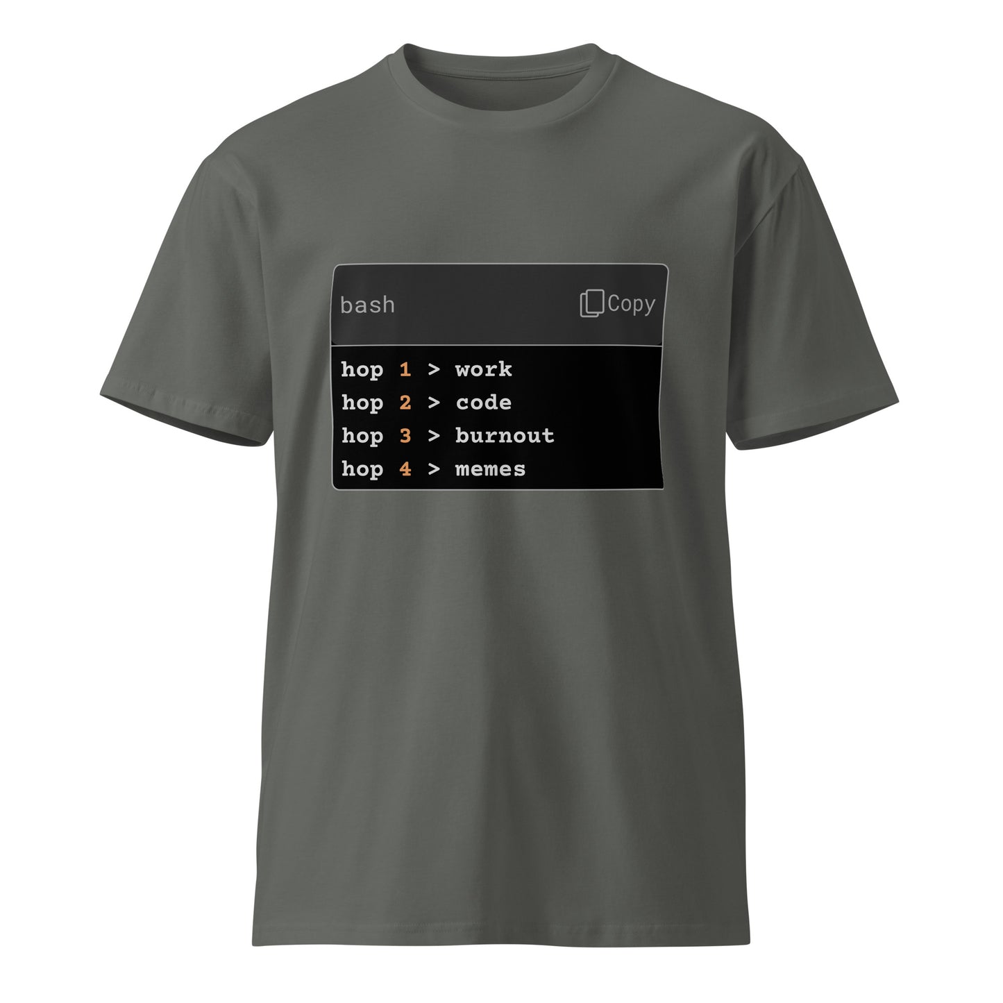 Hamcodes hop trace Tee – Route to Burnout: Complete Unisex premium t-shirt