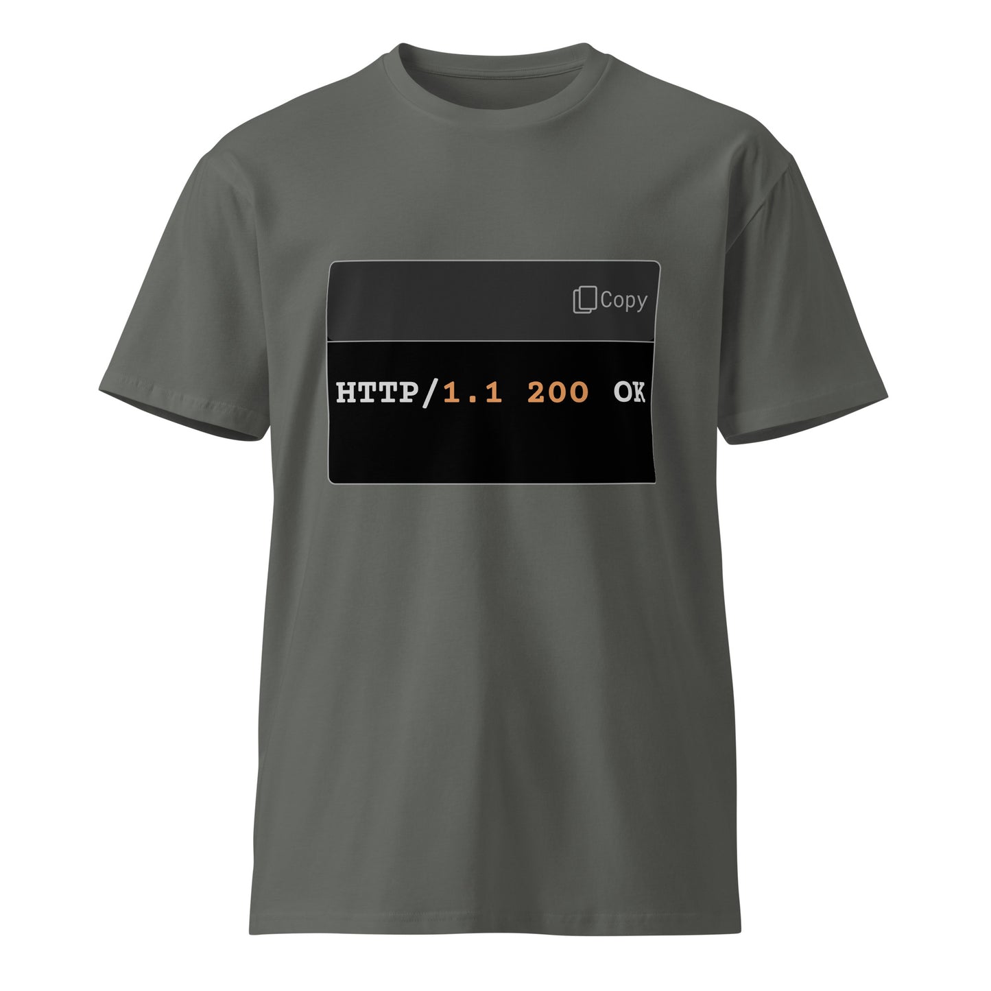 Hamcodes HTTP/1.1 200 OK Tee – Minimal, Confirmed, and Dev-Approved Unisex premium t-shirt