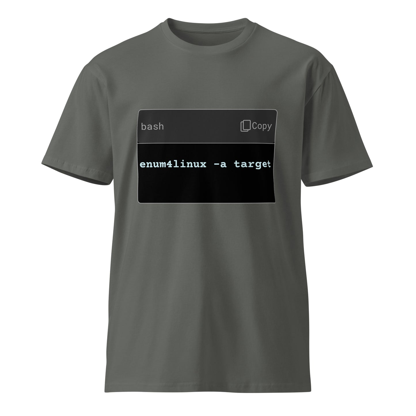 Hamcodes enum4linux -a Tee – Recon First. Exploit Later. Unisex premium t-shirt