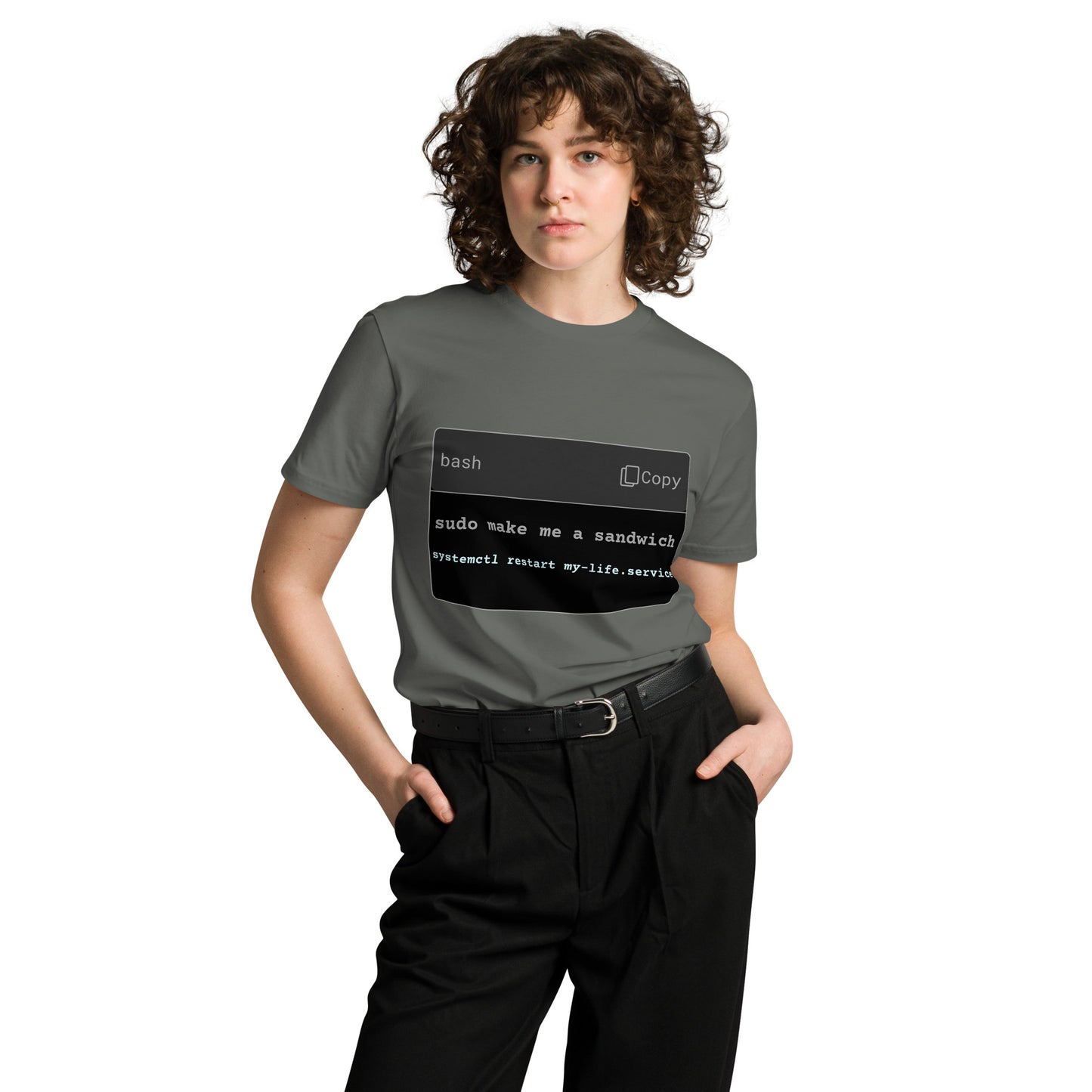 Hamcodes sudo make me a sandwich Tee – Commands for Chaos & Comfort Unisex premium t-shirt