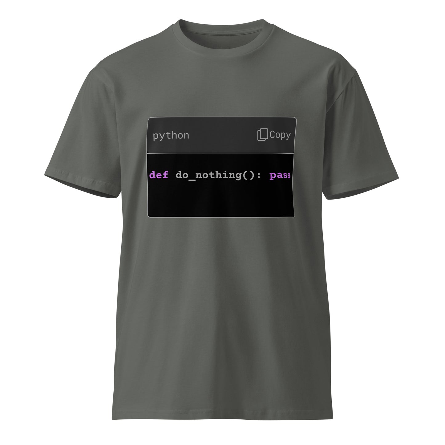 Hamcodes do_nothing() Tee – High Function. Low Output. Unisex premium t-shirt