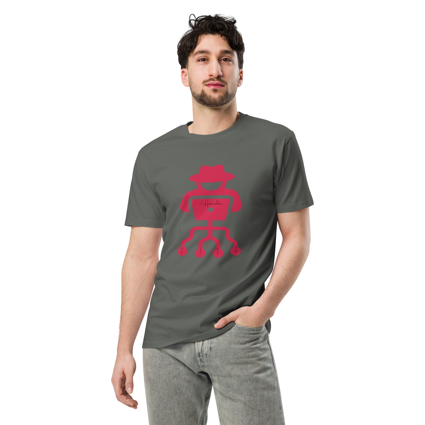 Hamcodes Logo Tee – Code. Hack. Repeat. Unisex premium t-shirt