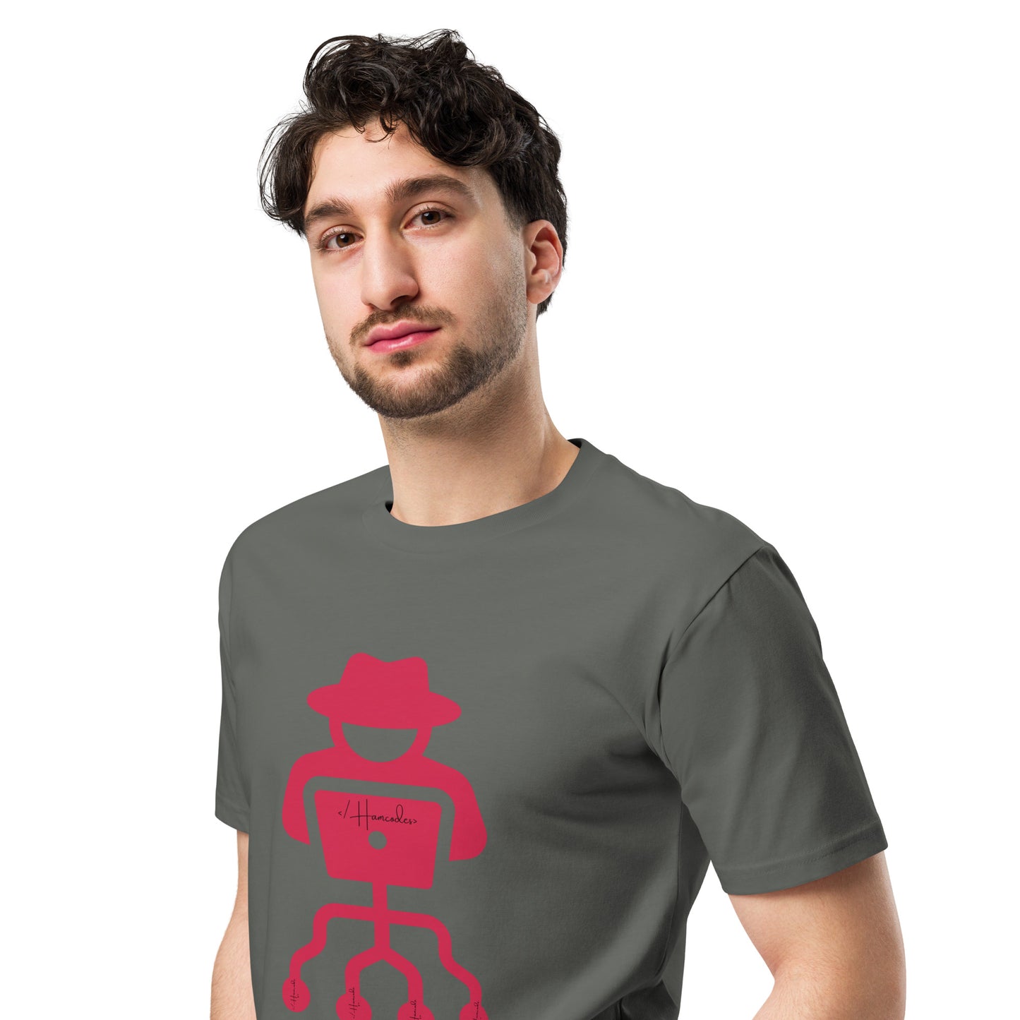 Hamcodes Logo Tee – Code. Hack. Repeat. Unisex premium t-shirt