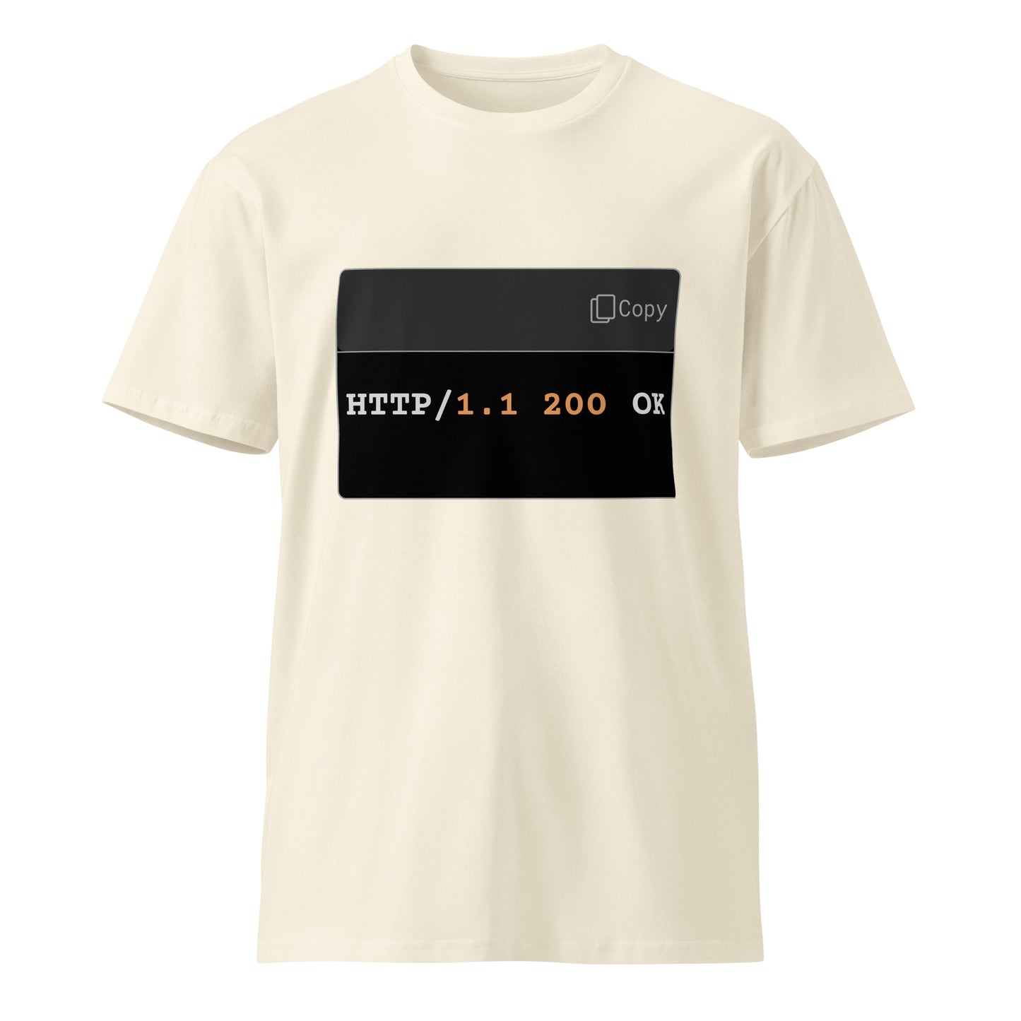 Hamcodes HTTP/1.1 200 OK Tee – Minimal, Confirmed, and Dev-Approved Unisex premium t-shirt