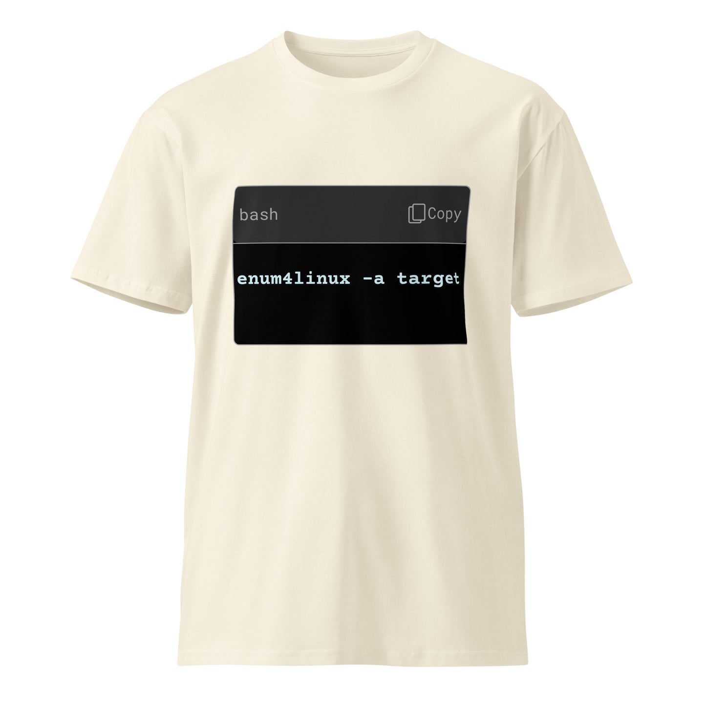 Hamcodes enum4linux -a Tee – Recon First. Exploit Later. Unisex premium t-shirt
