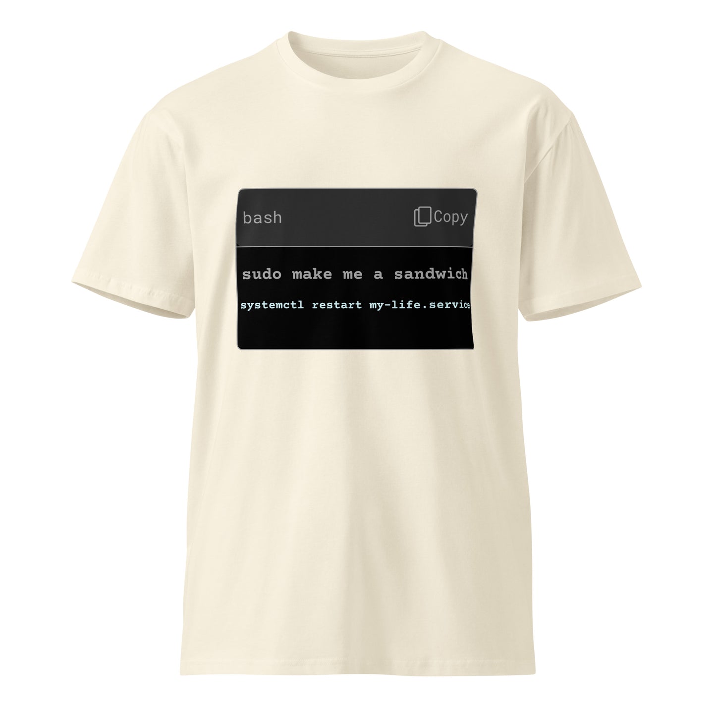 Hamcodes sudo make me a sandwich Tee – Commands for Chaos & Comfort Unisex premium t-shirt