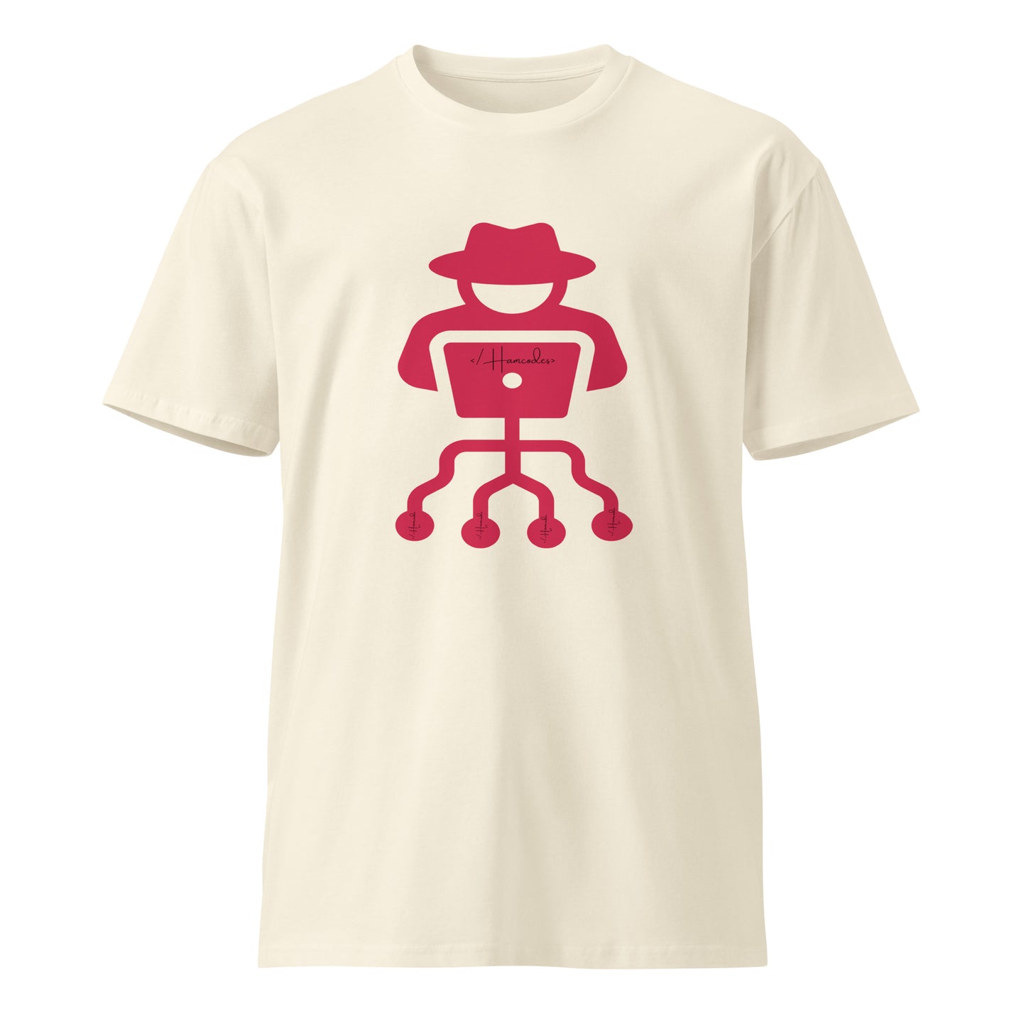 Hamcodes Logo Tee – Code. Hack. Repeat. Unisex premium t-shirt