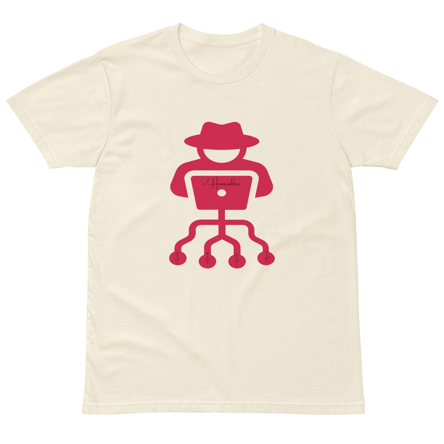 Hamcodes Logo Tee – Code. Hack. Repeat. Unisex premium t-shirt