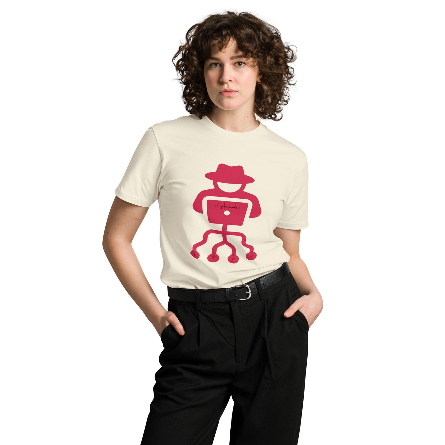 Hamcodes Logo Tee – Code. Hack. Repeat. Unisex premium t-shirt