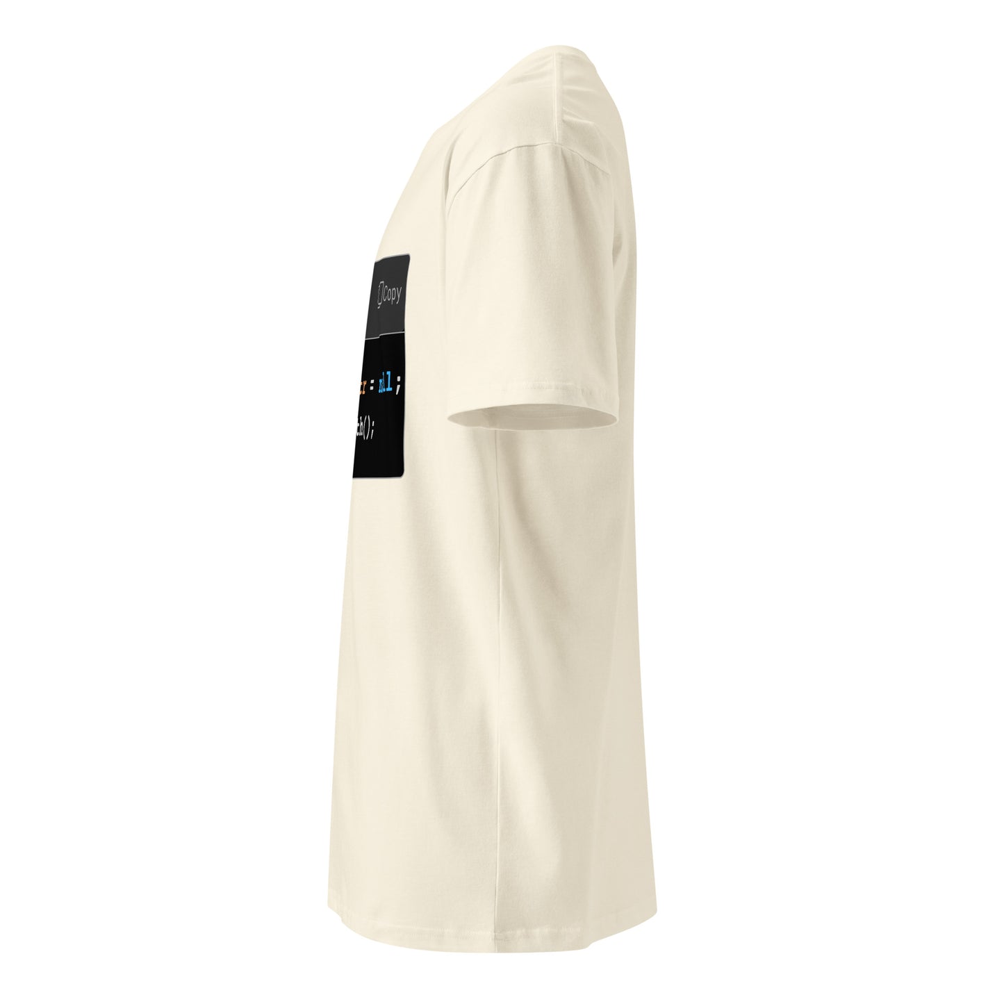 Hamcodes str.length(); Tee – NullPointerException, Now Wearable Unisex premium t-shirt