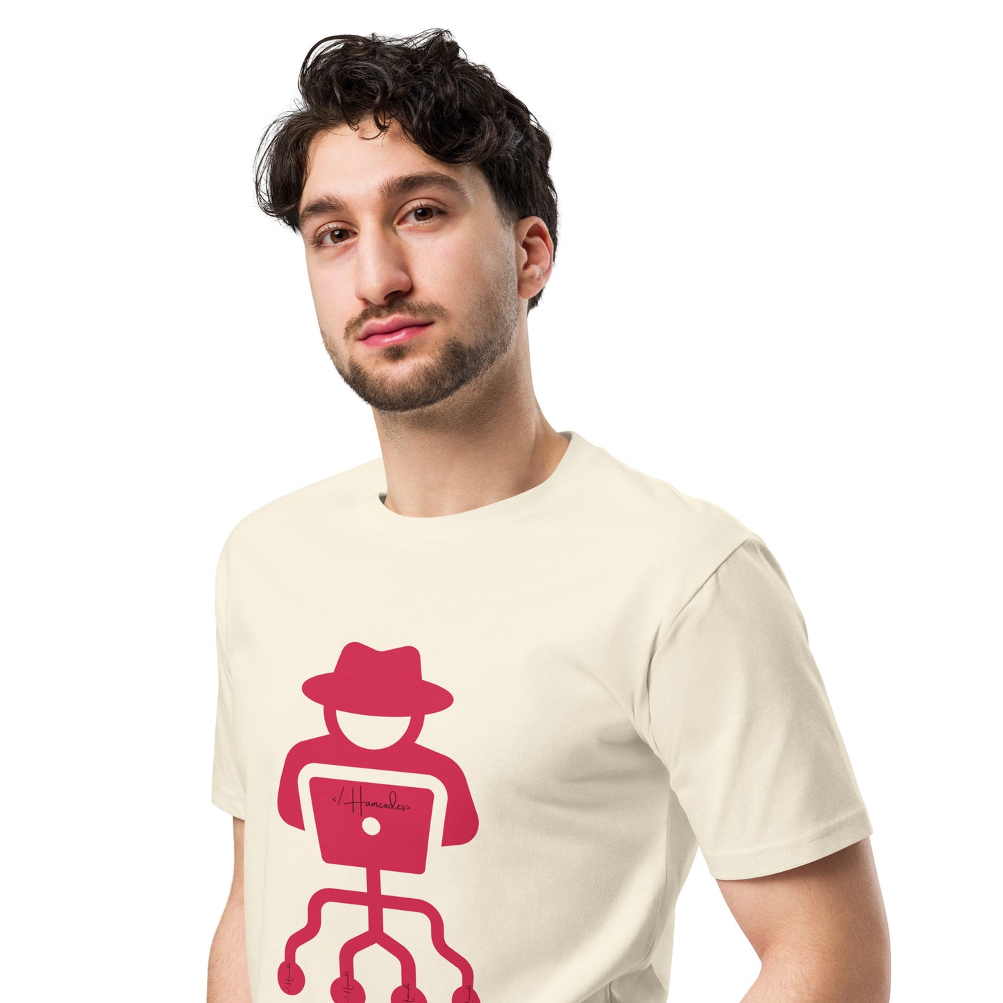 Hamcodes Logo Tee – Code. Hack. Repeat. Unisex premium t-shirt