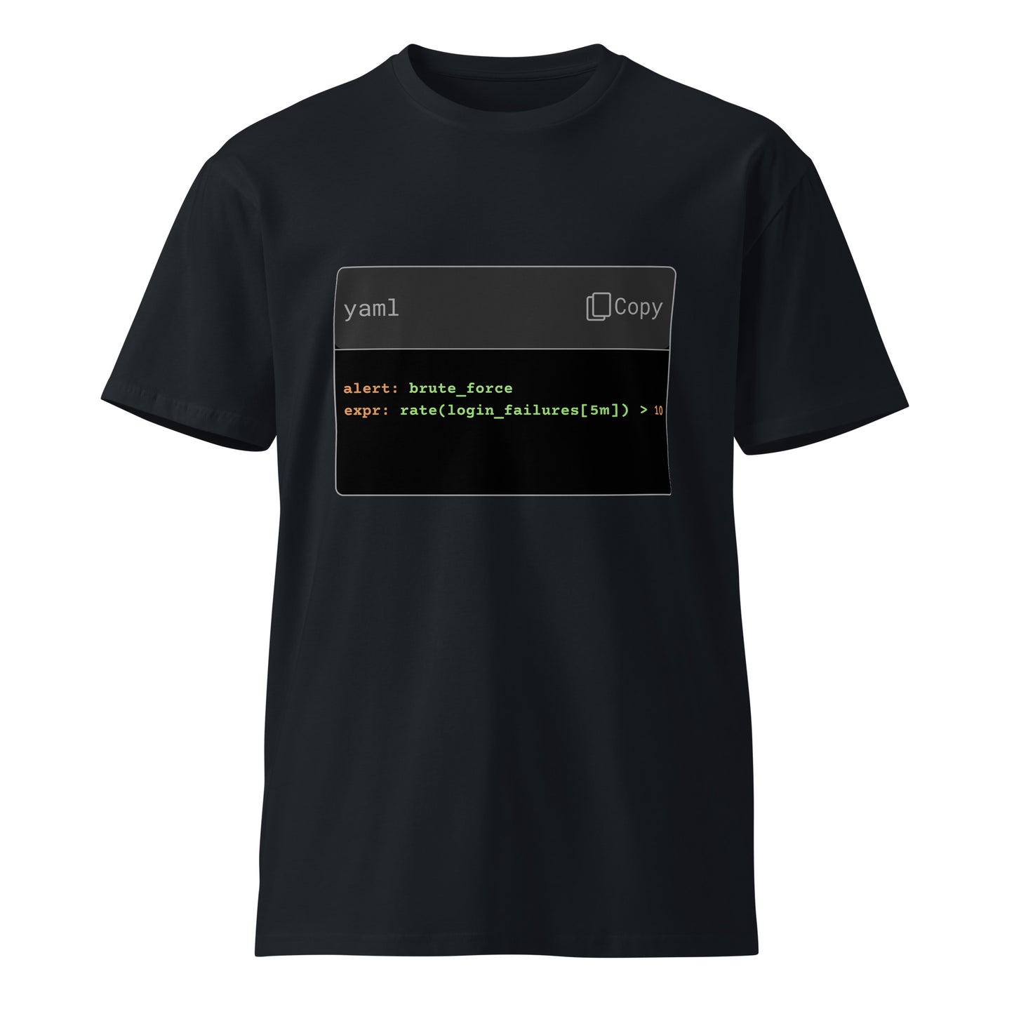 Hamcodes alert: brute_force Tee – For Those Who Catch It Before It Hits Unisex premium t-shirt