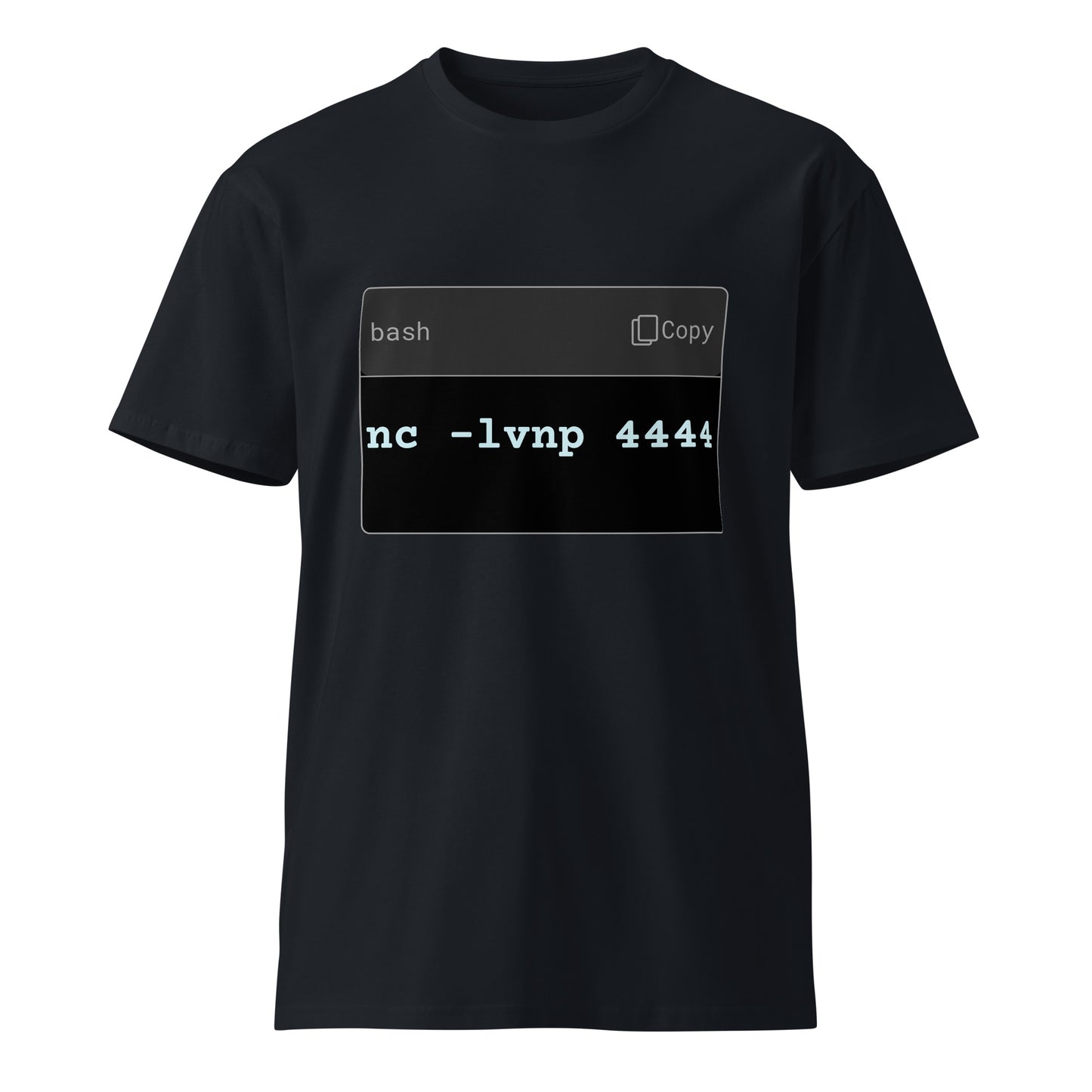 hamcodes nc -lvnp 4444 Tee – Listener Mode: Activated Unisex premium t-shirt