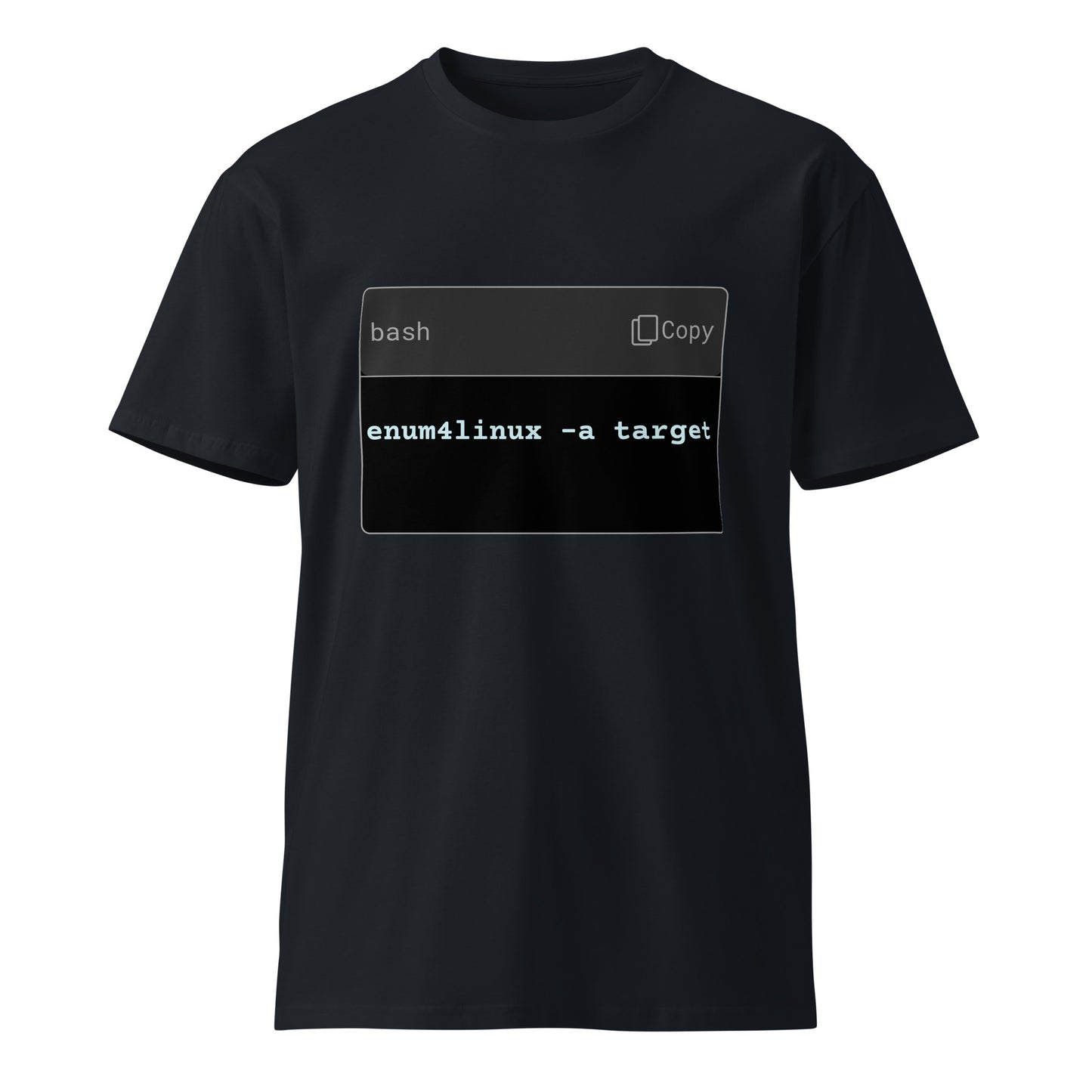 Hamcodes enum4linux -a Tee – Recon First. Exploit Later. Unisex premium t-shirt