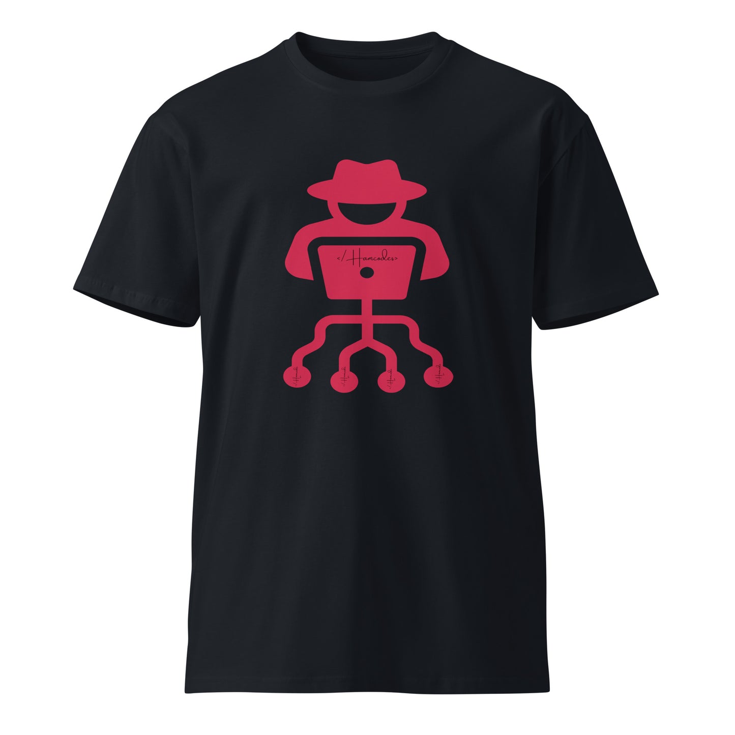 Hamcodes Logo Tee – Code. Hack. Repeat. Unisex premium t-shirt