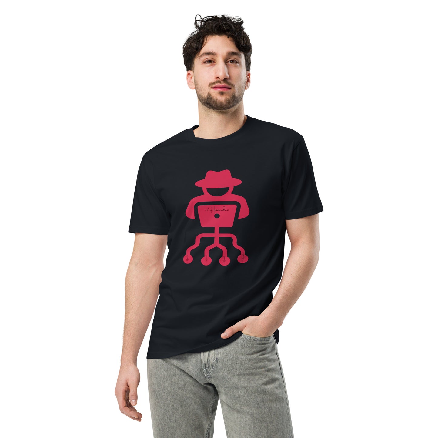 Hamcodes Logo Tee – Code. Hack. Repeat. Unisex premium t-shirt