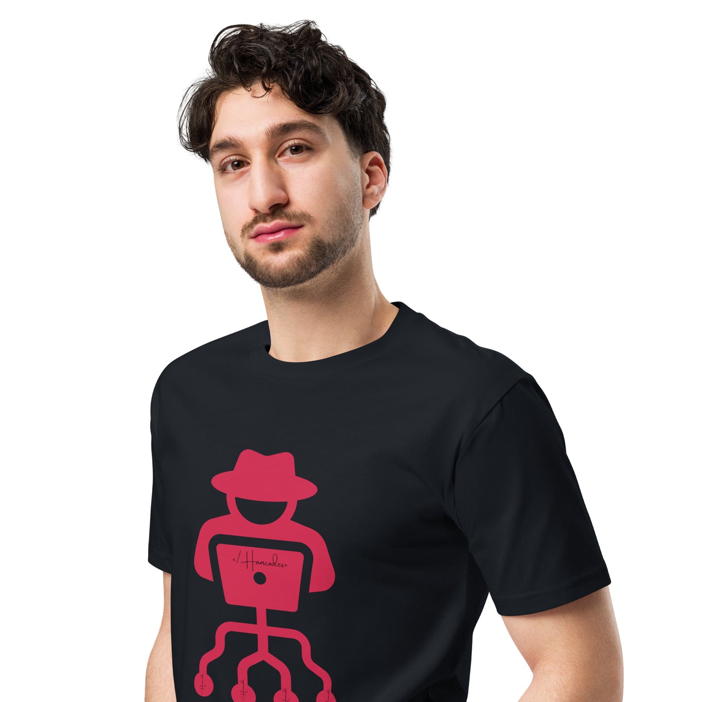 Hamcodes Logo Tee – Code. Hack. Repeat. Unisex premium t-shirt