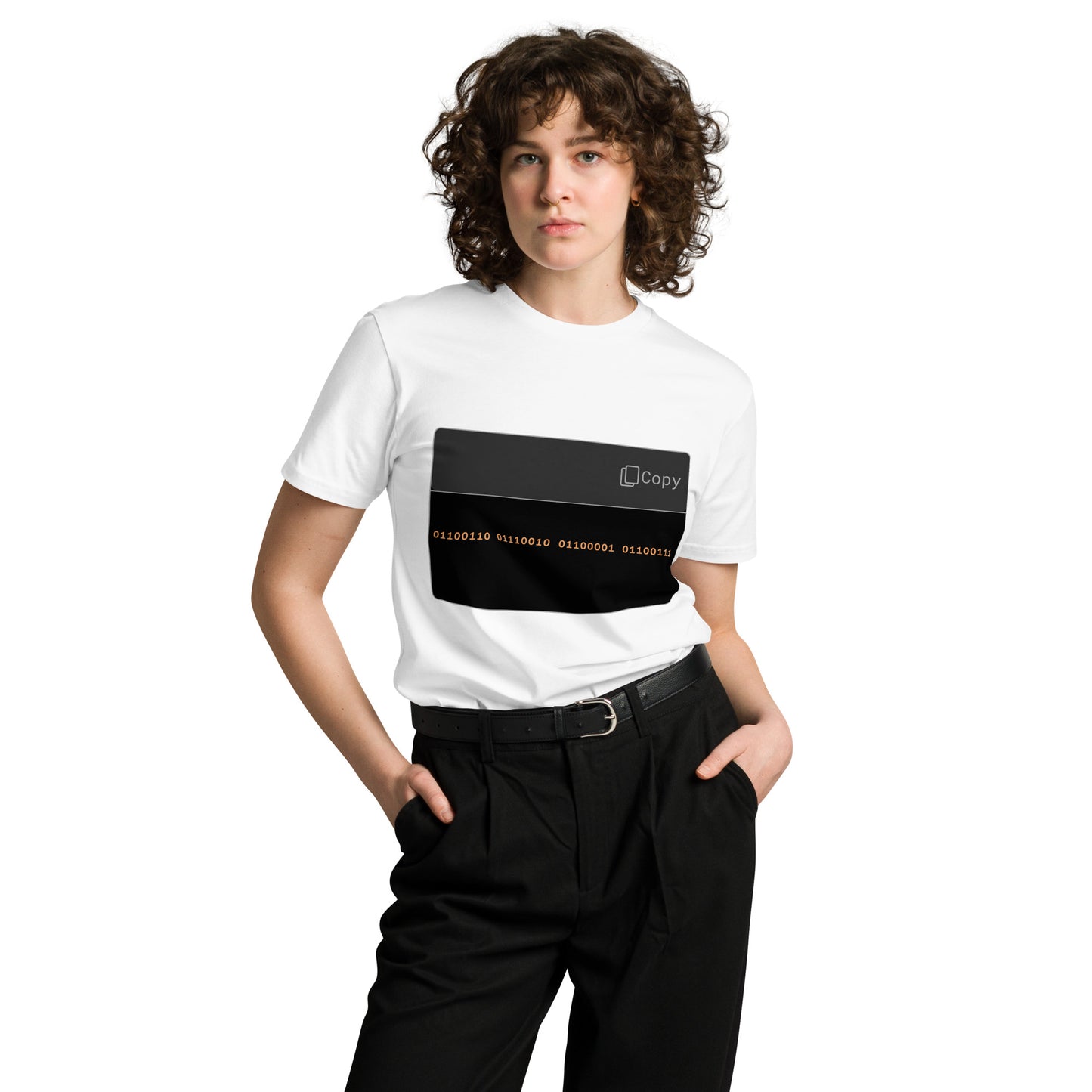 Hamcodes Binary “frag” Tee – For Hackers Who Speak in Bits Unisex premium t-shirt