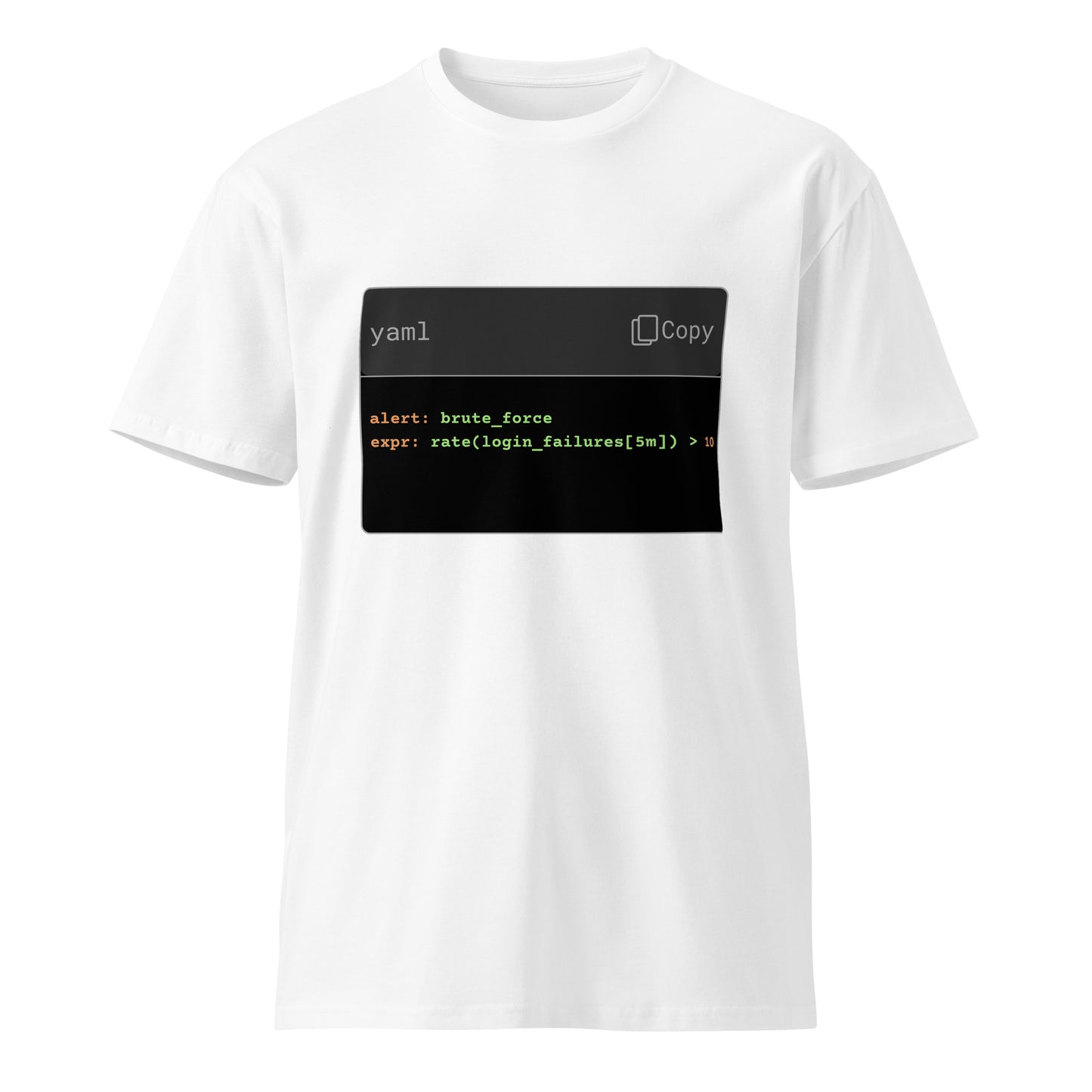 Hamcodes alert: brute_force Tee – For Those Who Catch It Before It Hits Unisex premium t-shirt