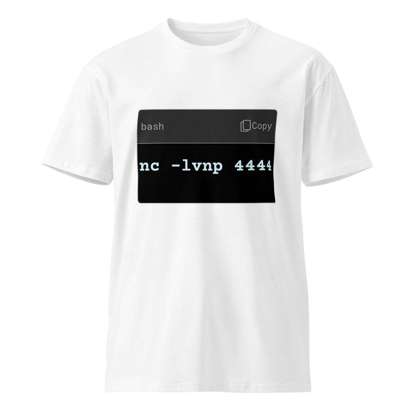 hamcodes nc -lvnp 4444 Tee – Listener Mode: Activated Unisex premium t-shirt