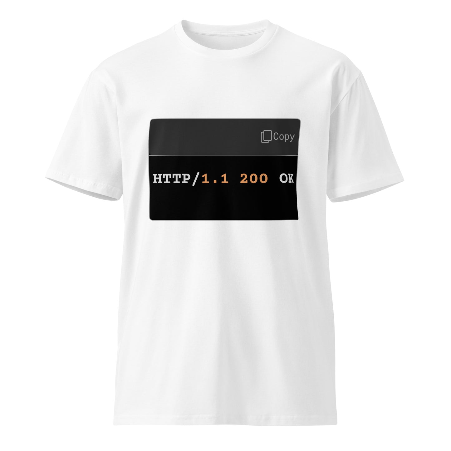 Hamcodes HTTP/1.1 200 OK Tee – Minimal, Confirmed, and Dev-Approved Unisex premium t-shirt