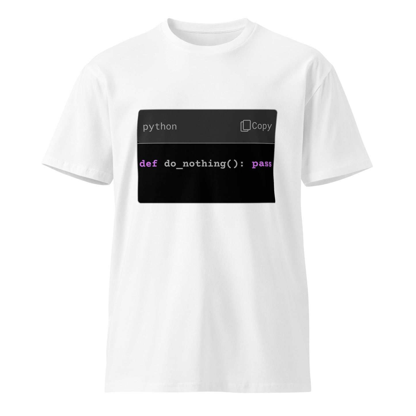 Hamcodes do_nothing() Tee – High Function. Low Output. Unisex premium t-shirt