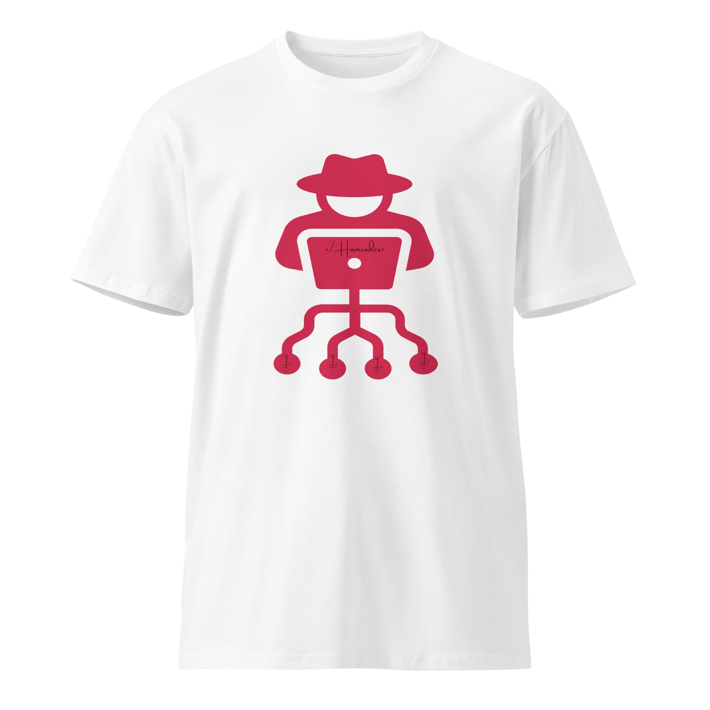 Hamcodes Logo Tee – Code. Hack. Repeat. Unisex premium t-shirt
