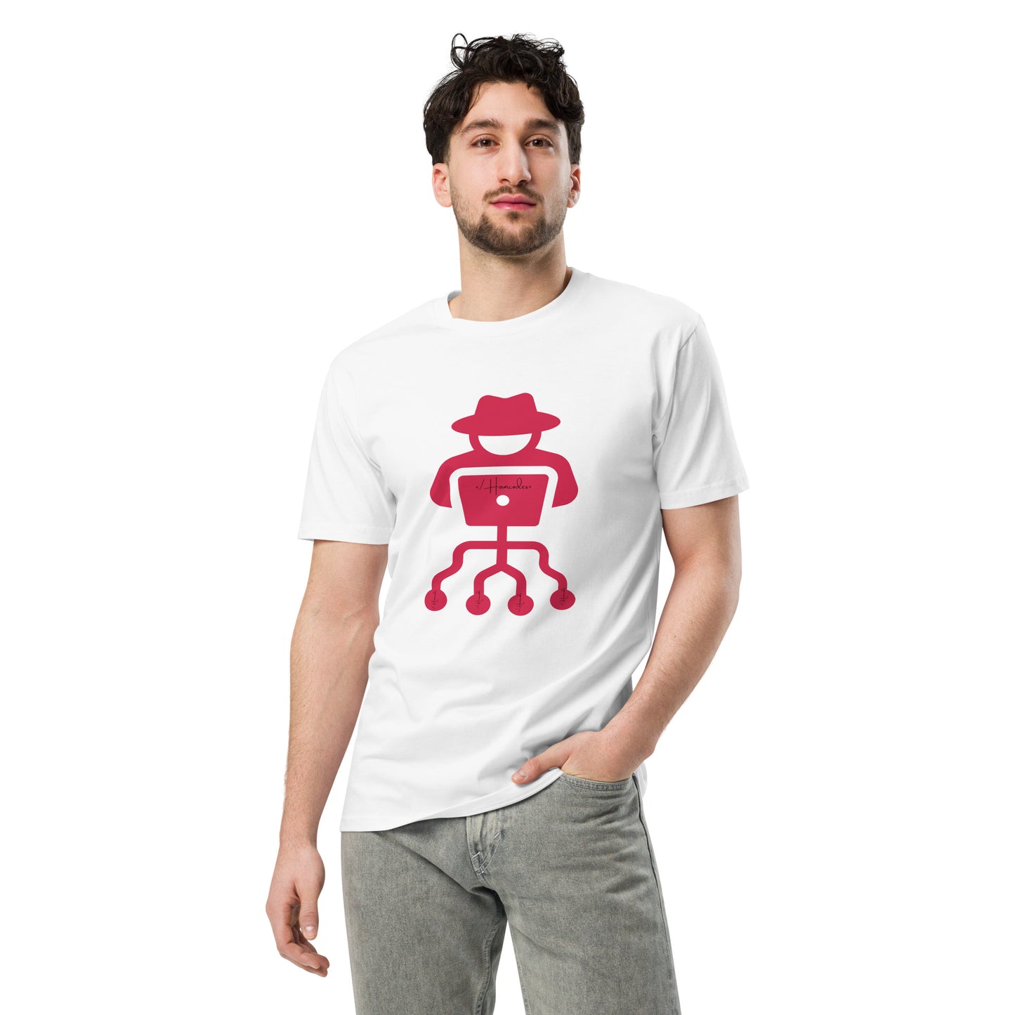 Hamcodes Logo Tee – Code. Hack. Repeat. Unisex premium t-shirt
