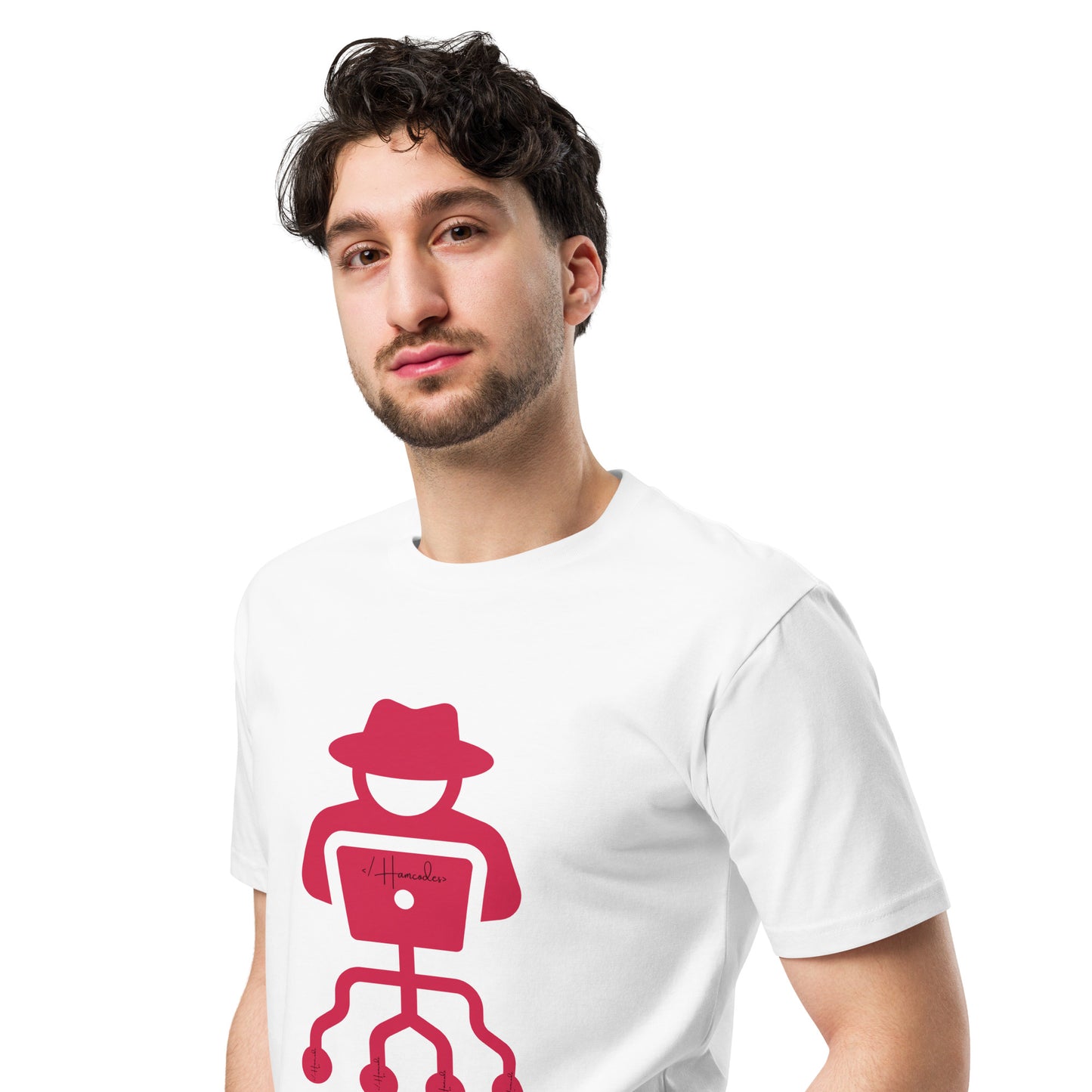 Hamcodes Logo Tee – Code. Hack. Repeat. Unisex premium t-shirt