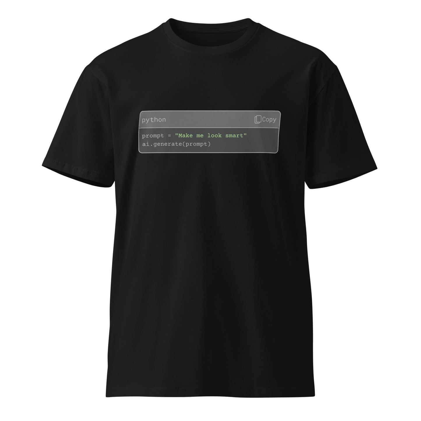 Hamcodes AI PROMPT ENGINEER Tee – Subtle Flex. Terminal Humor. Dev-Irony Included Unisex premium t-shirt
