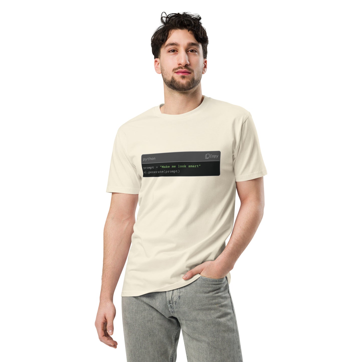 Hamcodes AI PROMPT ENGINEER Tee – Subtle Flex. Terminal Humor. Dev-Irony Included Unisex premium t-shirt