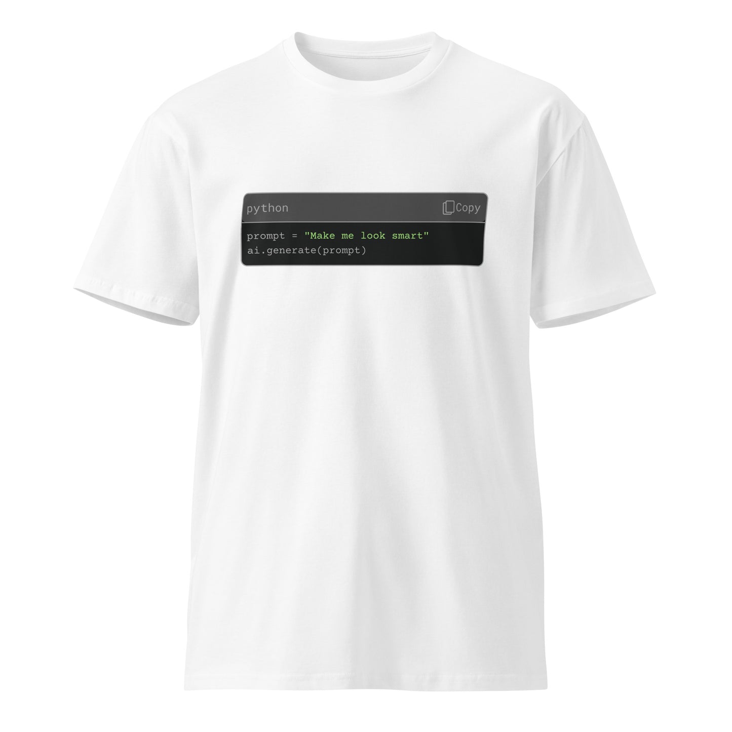 Hamcodes AI PROMPT ENGINEER Tee – Subtle Flex. Terminal Humor. Dev-Irony Included Unisex premium t-shirt